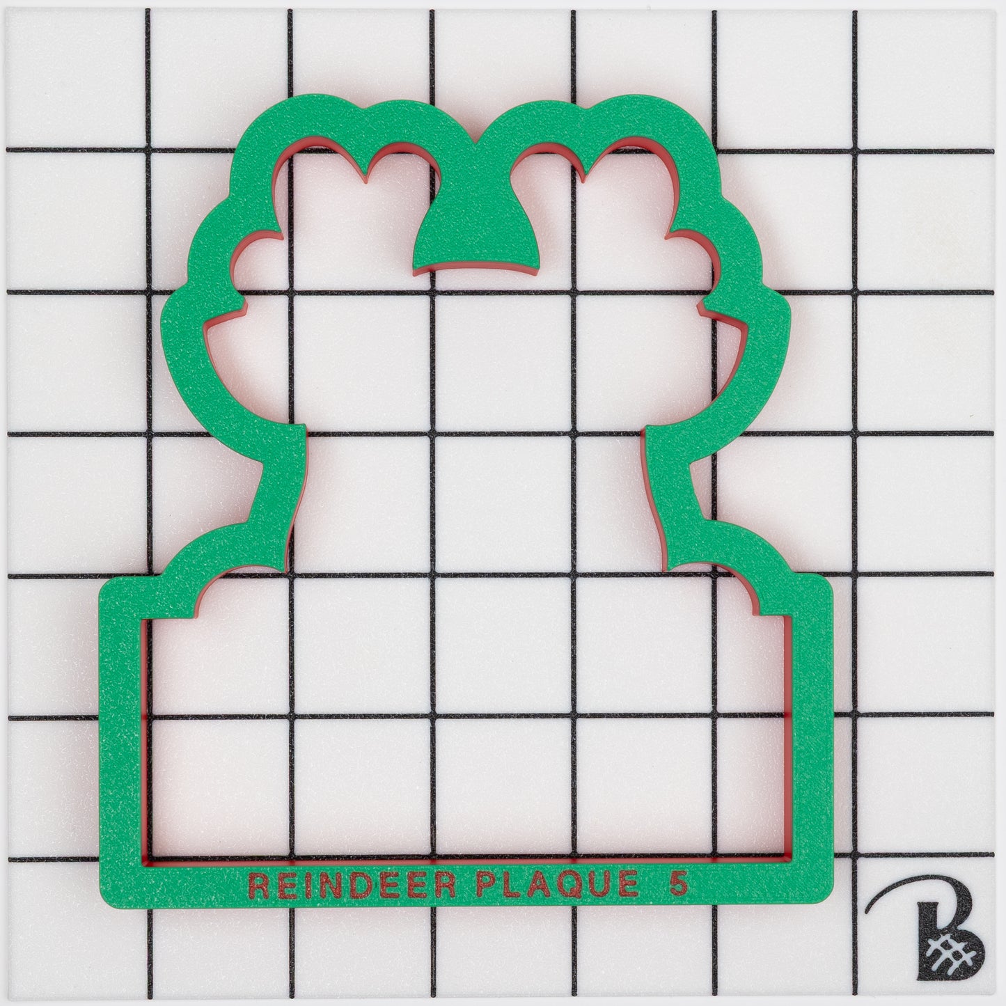 Reindeer Personalization Name Plaque Cookie Cutter