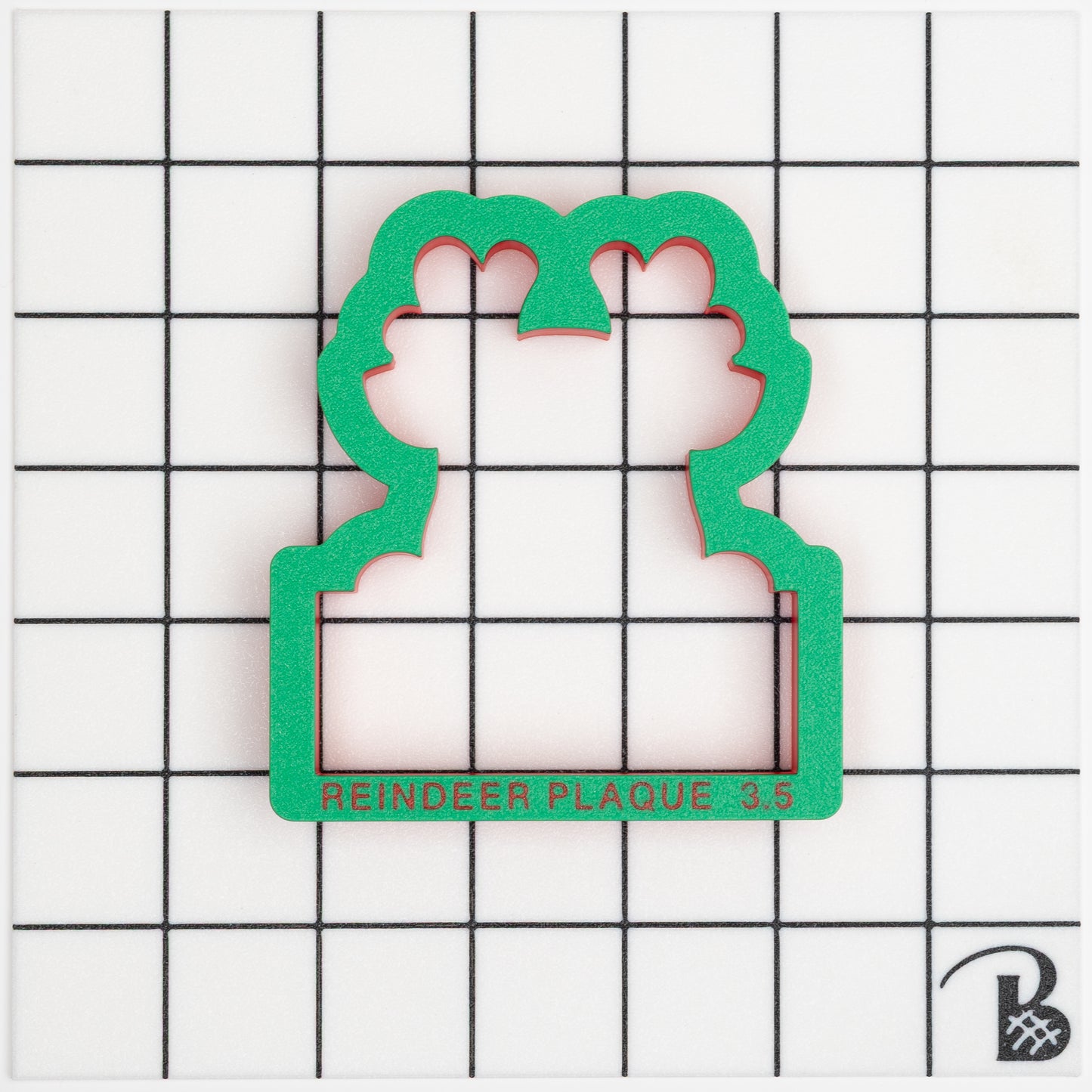 Reindeer Personalization Name Plaque Cookie Cutter