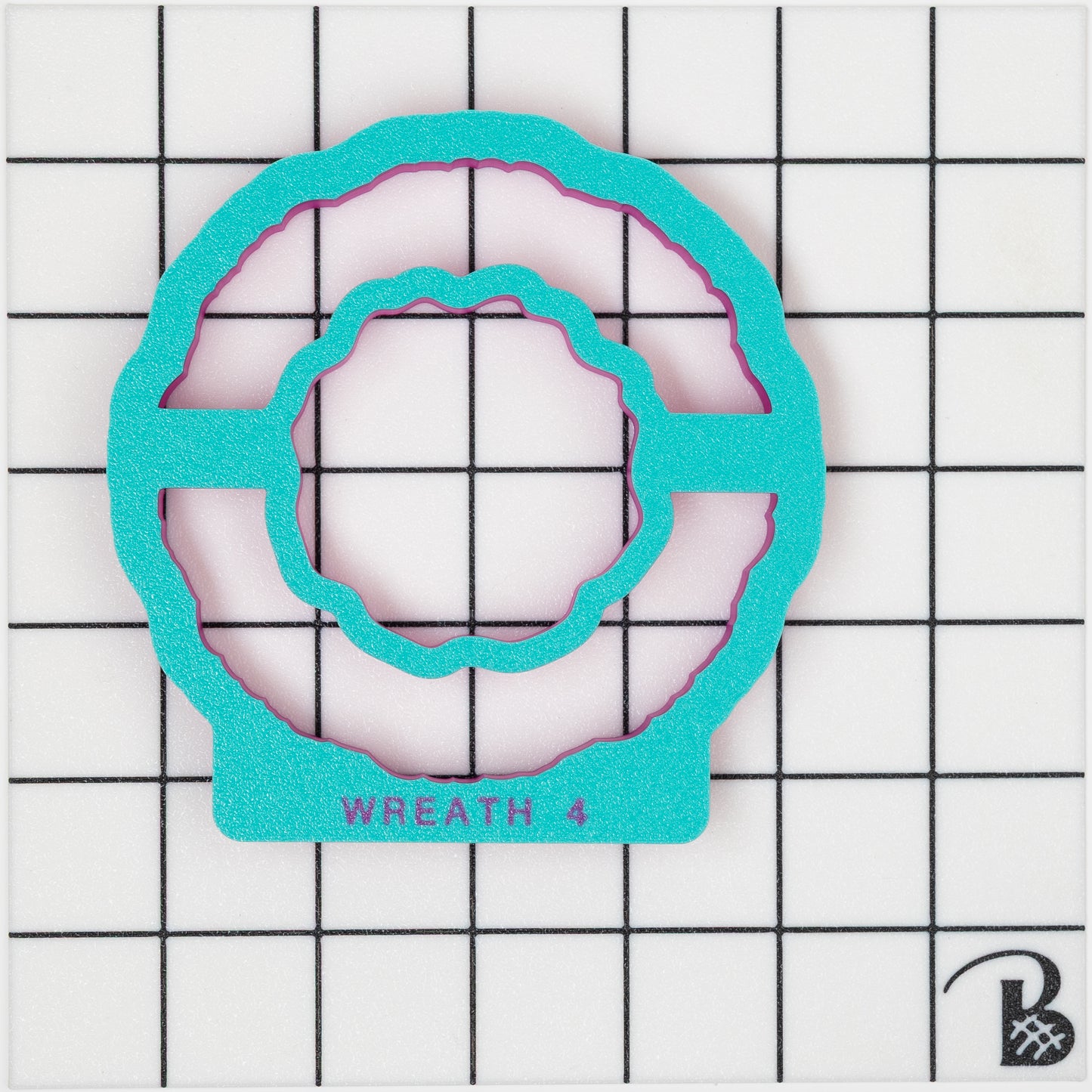 Wreath Decoration Cookie Cutter (with or without center cut out)