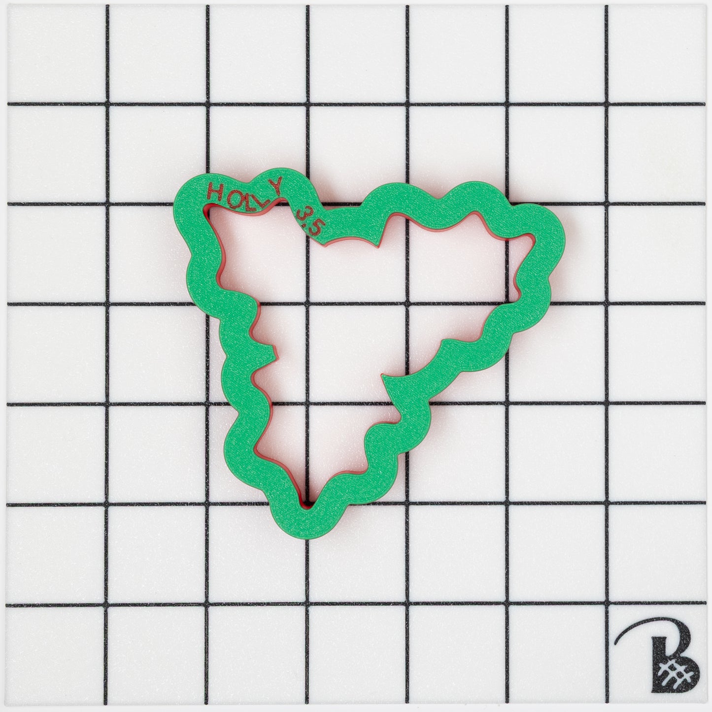 Holly berries with Three Leaves Cookie Cutter