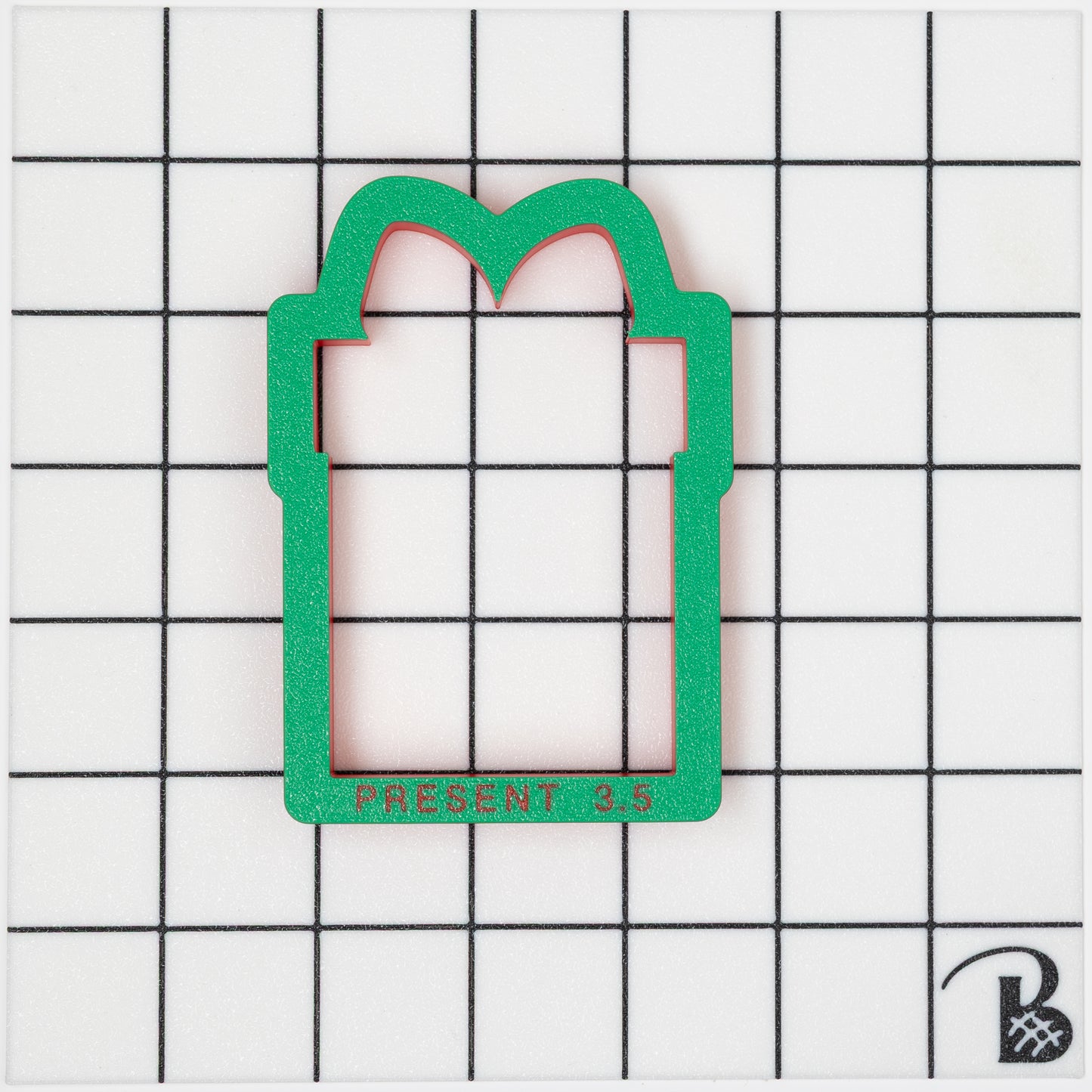 Tall Present Cookie Cutter | Christmas Present cookie cutter