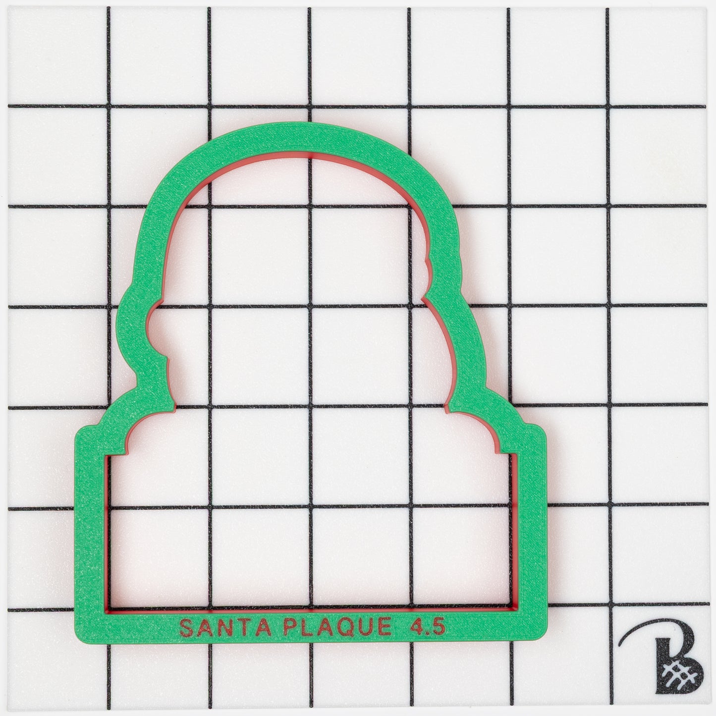 Santa Personalization Name Plaque Cookie Cutter