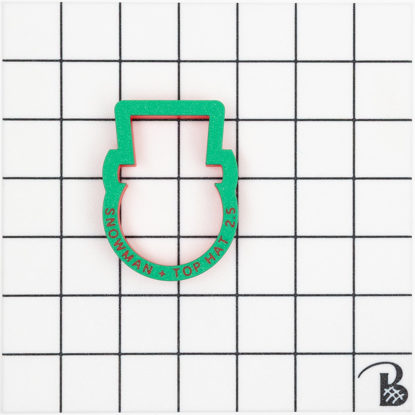 Snowman Face with Top Hat Cookie Cutter