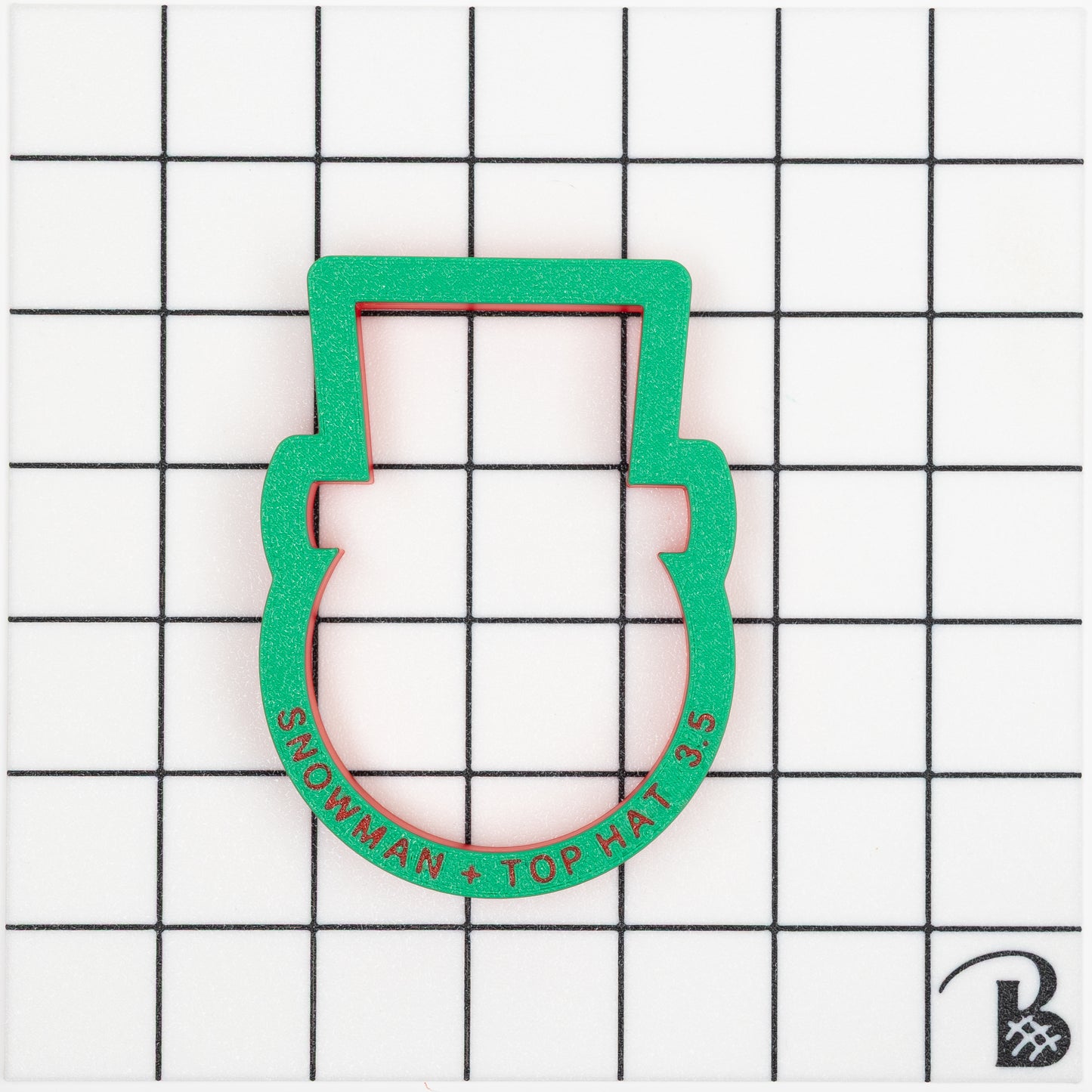 Snowman Face with Top Hat Cookie Cutter