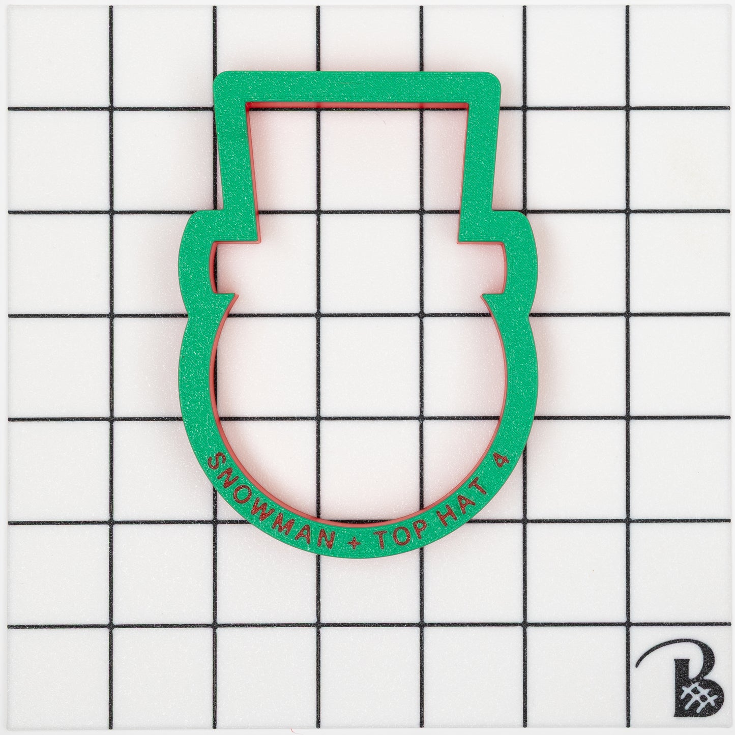 Snowman Face with Top Hat Cookie Cutter