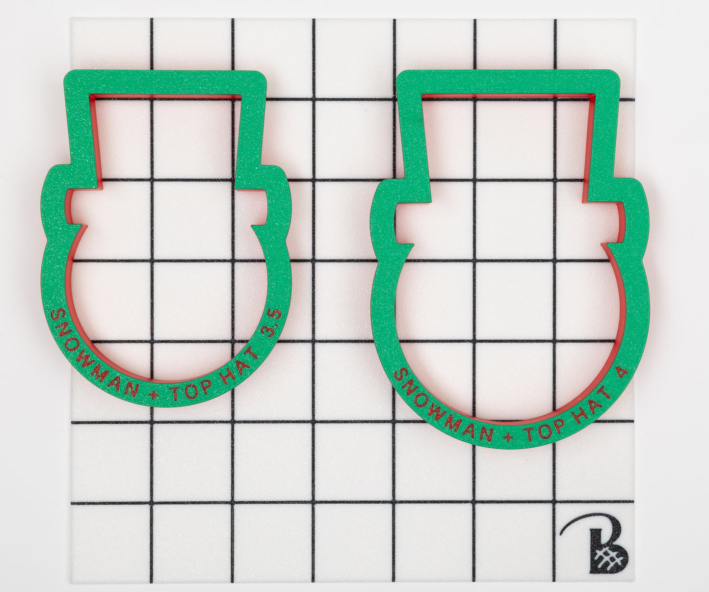 Snowman Face with Top Hat Cookie Cutter