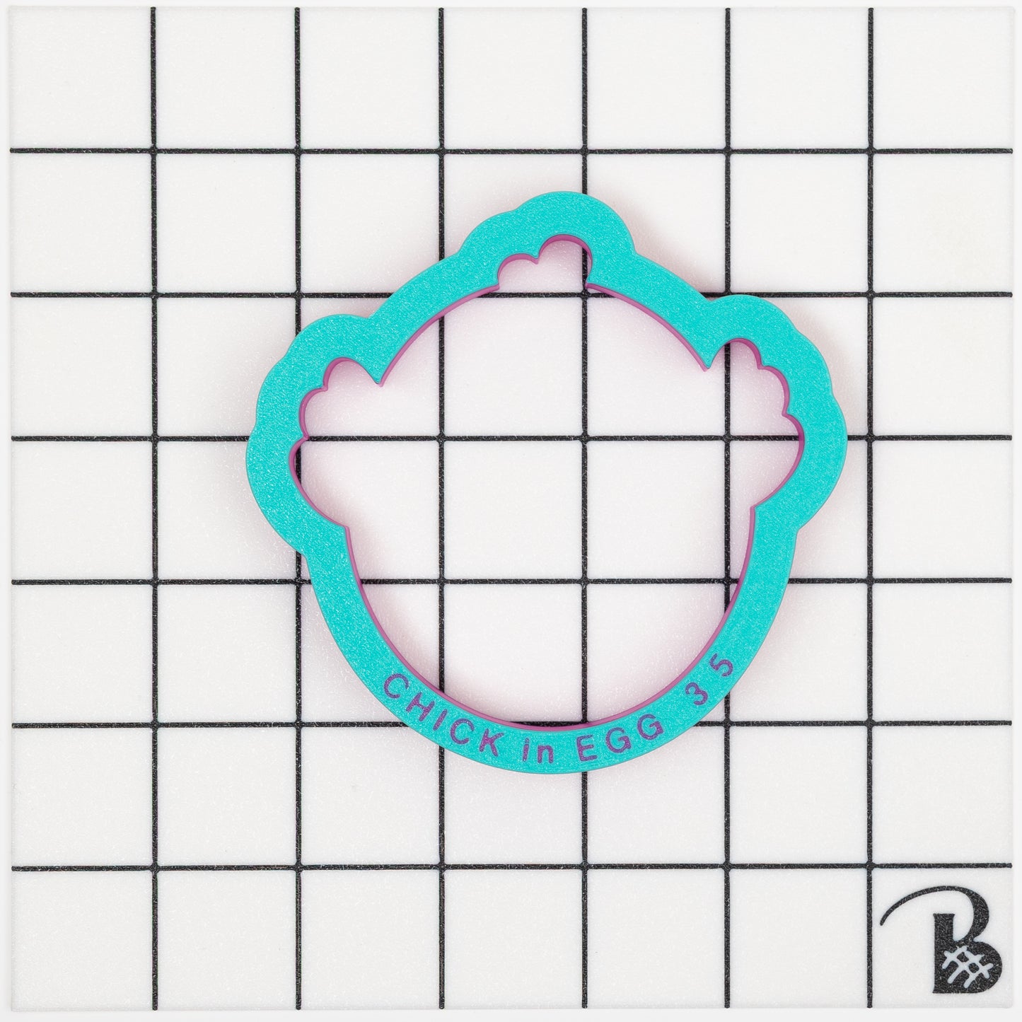 Chick in an Egg (wide/rounded) Cookie Cutter