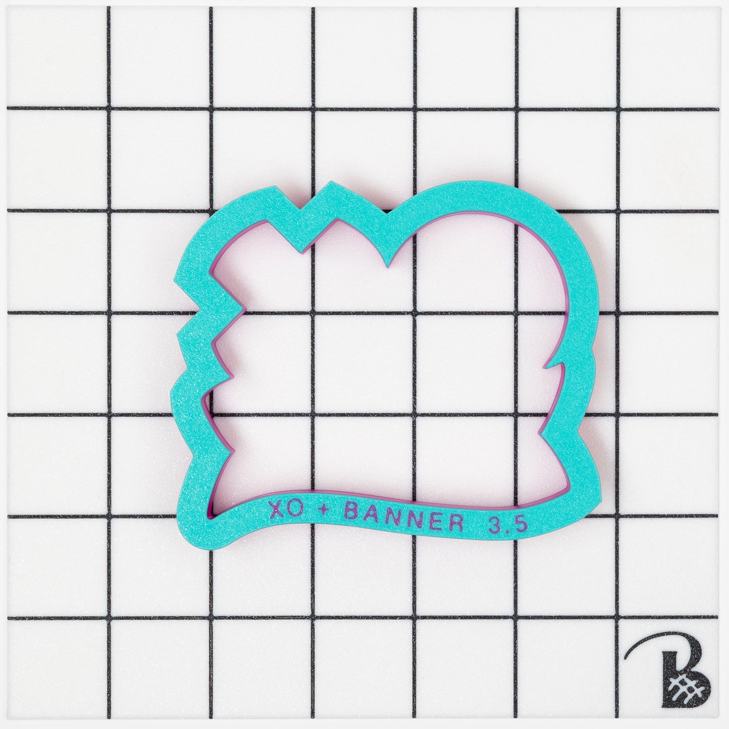 XO + Banner (Personalized) Cookie Cutter