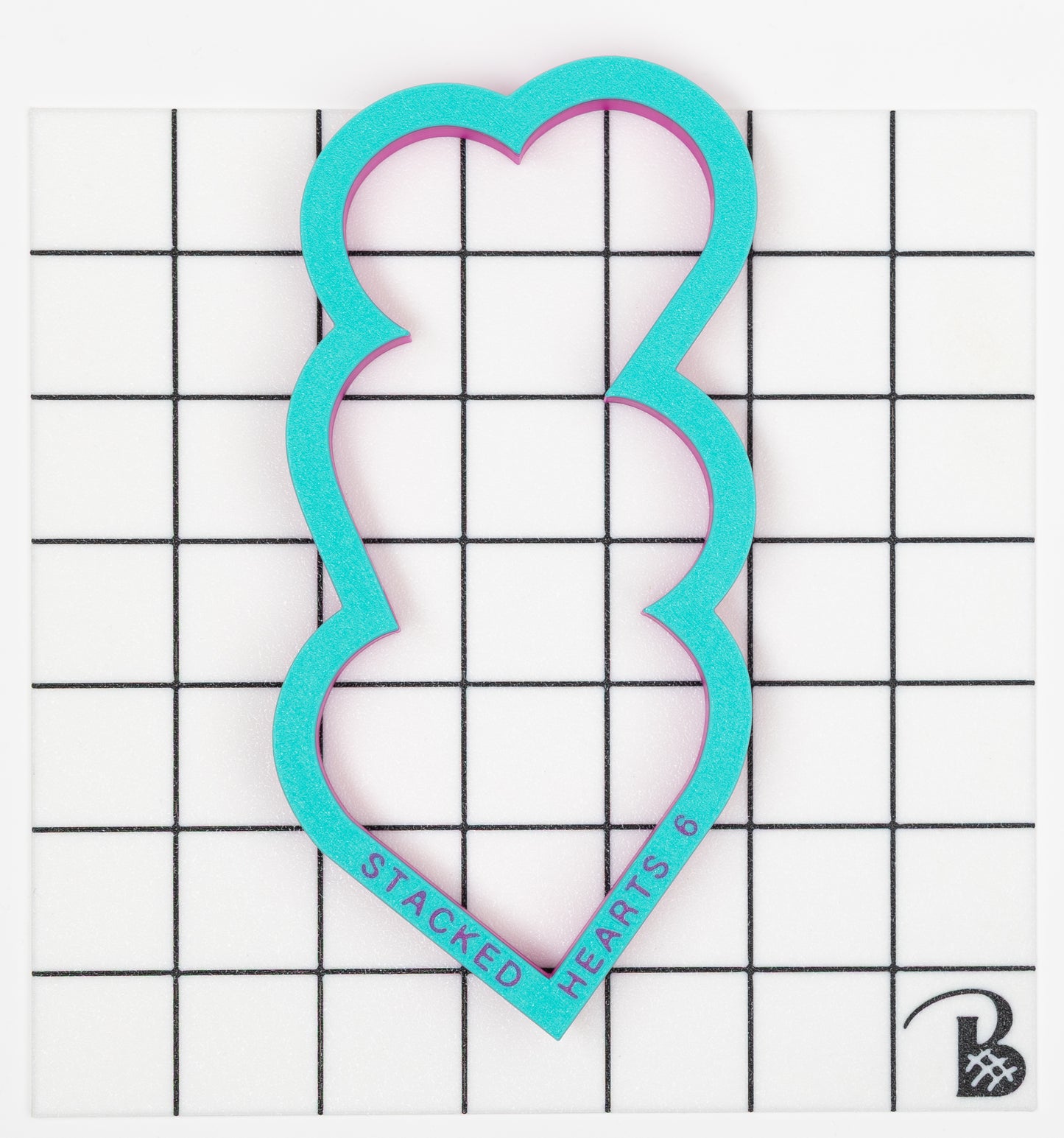 Stacked Hearts Cookie Cutter | Valentine hearts cookie cutter (recommend sizing up)