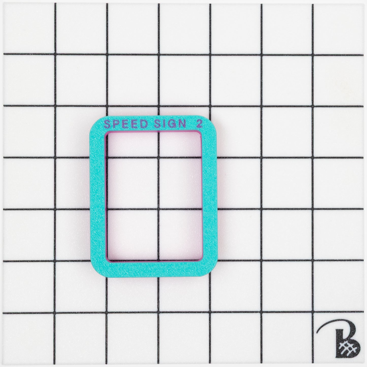 Rounded corner rectangle / Speed Limit Sign Cookie Cutter