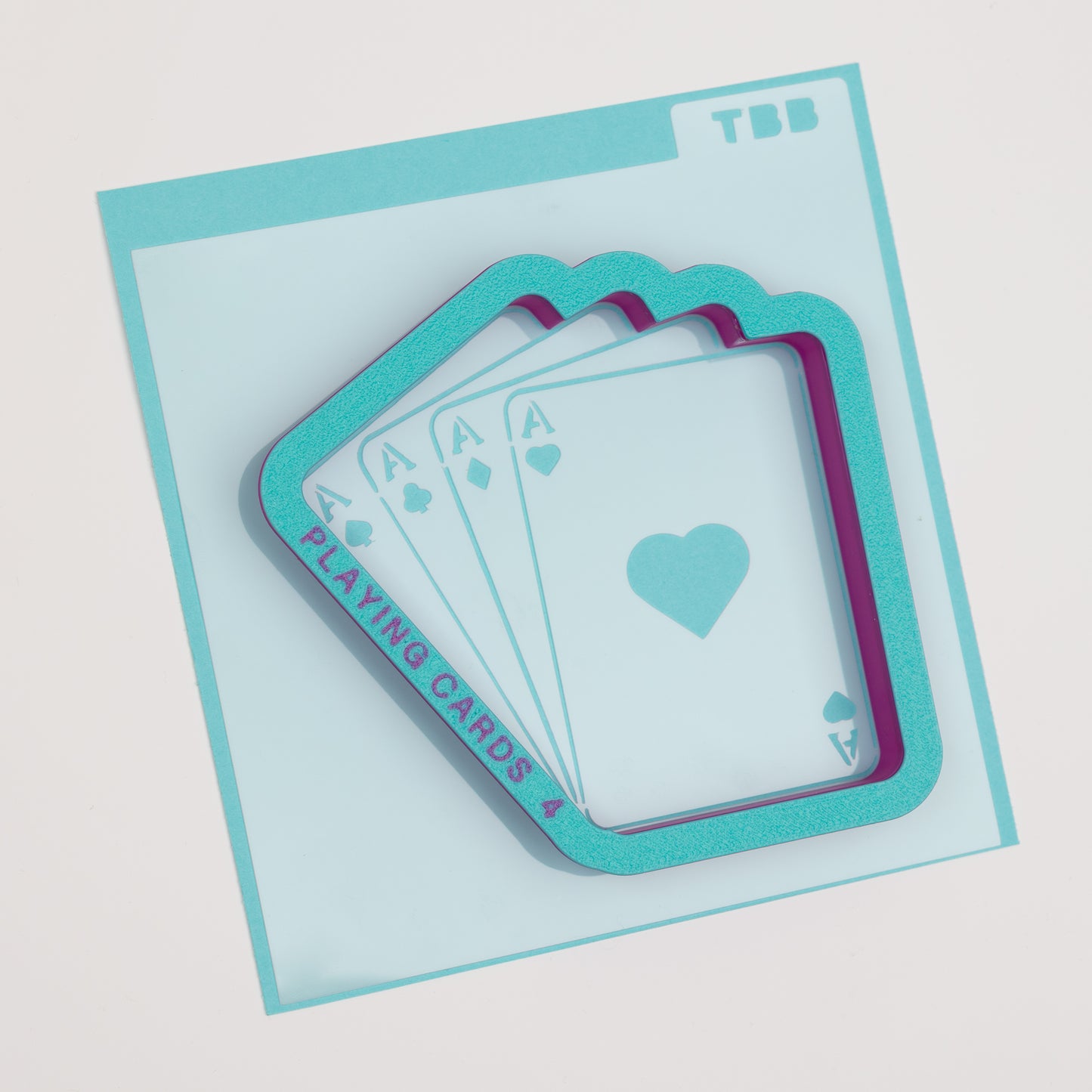 Playing Cards Cookie Cutter (optional stencil)