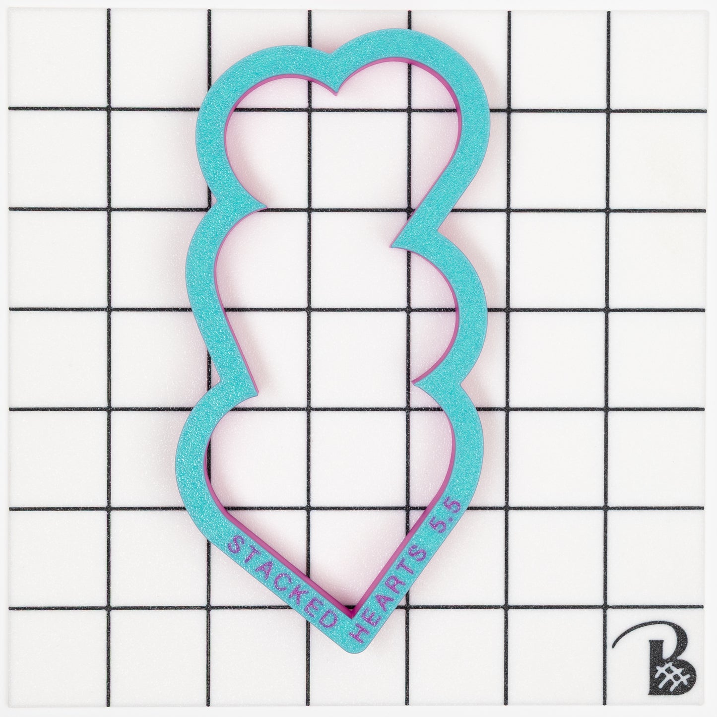 Stacked Hearts Cookie Cutter | Valentine hearts cookie cutter (recommend sizing up)