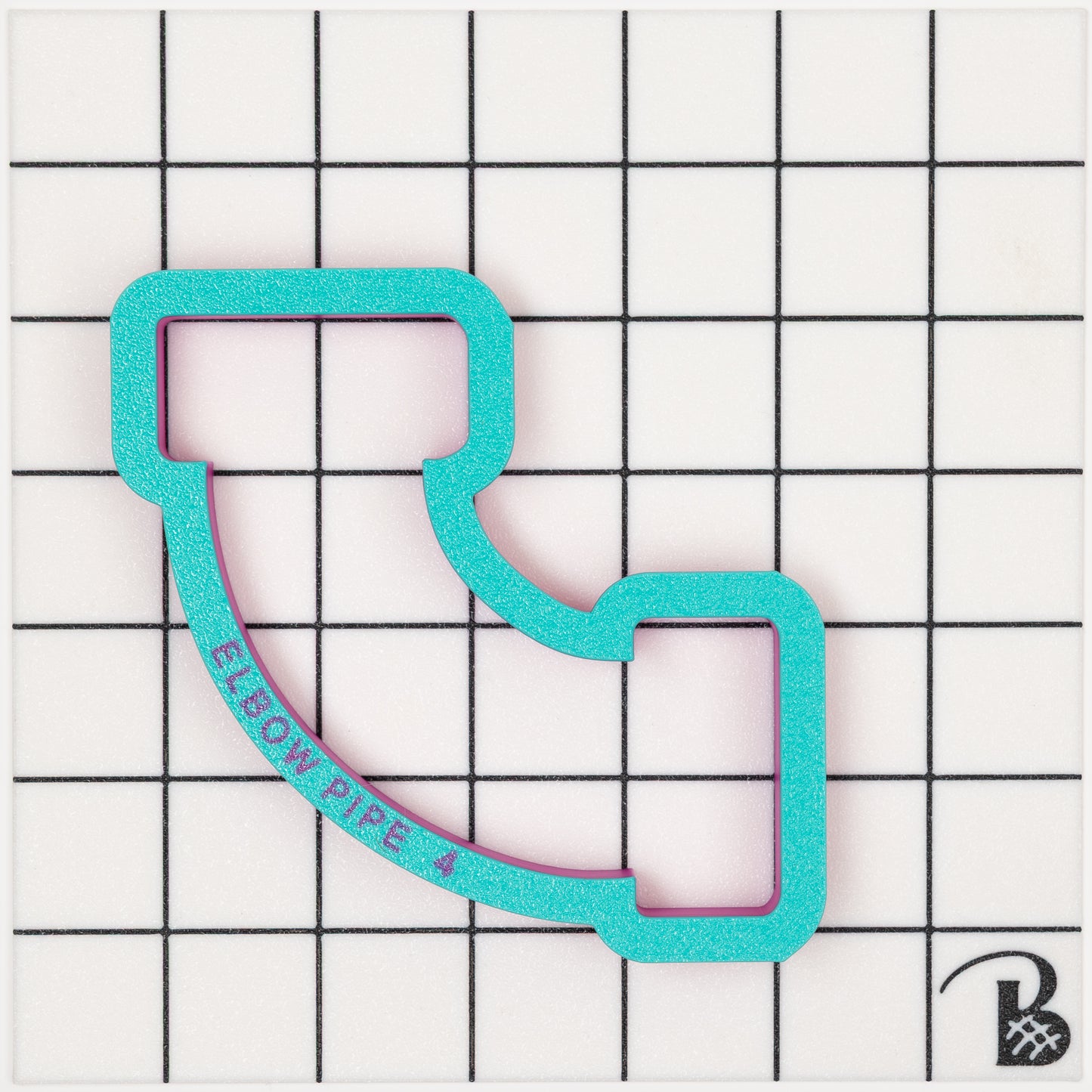 Elbow Pipe | Plumber Cookie Cutter (recommend sizing up)