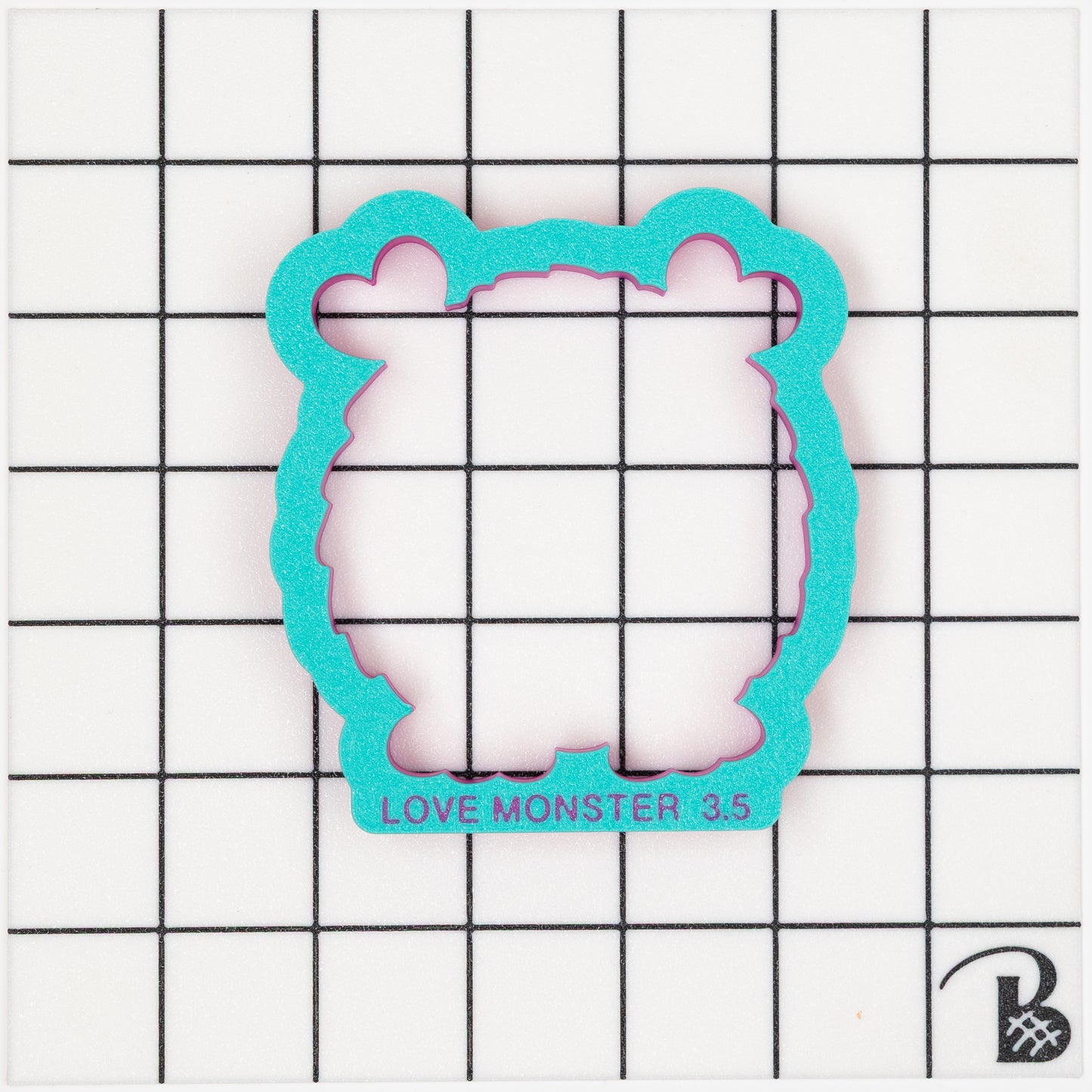 Cute Valentine Love Monster Cookie Cutter
