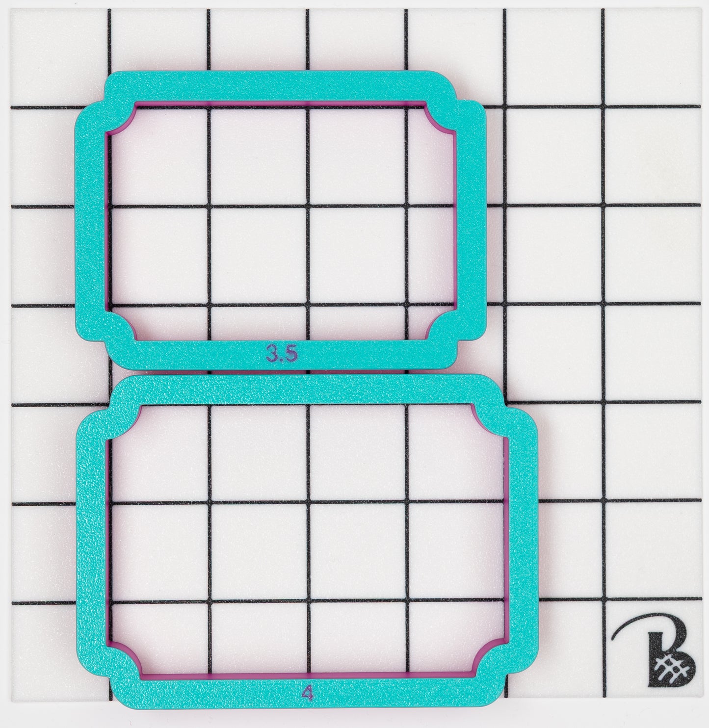 Tapered Corner Rectangle Plaque Cookie Cutter