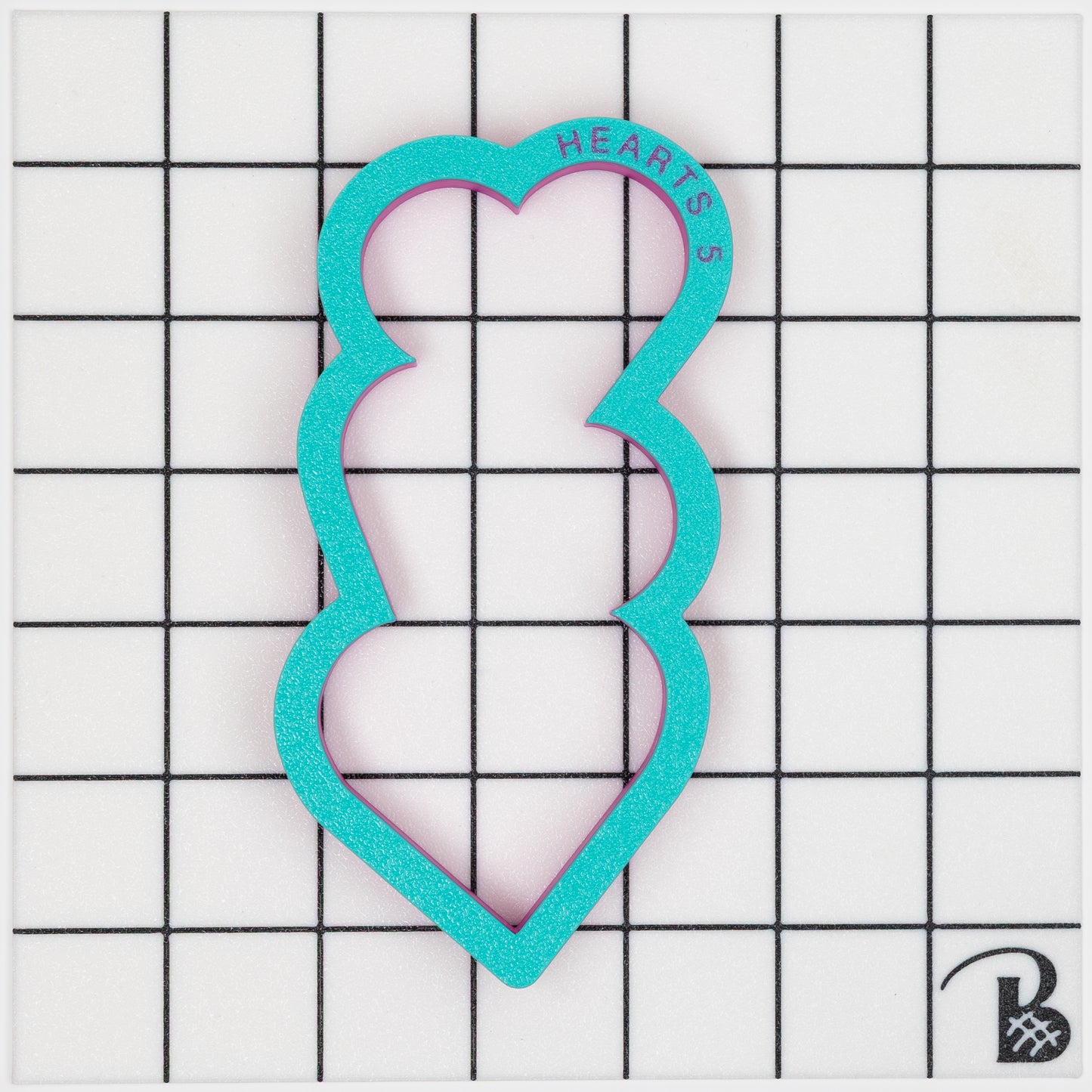 Stacked Hearts Cookie Cutter | Valentine hearts cookie cutter (recommend sizing up)