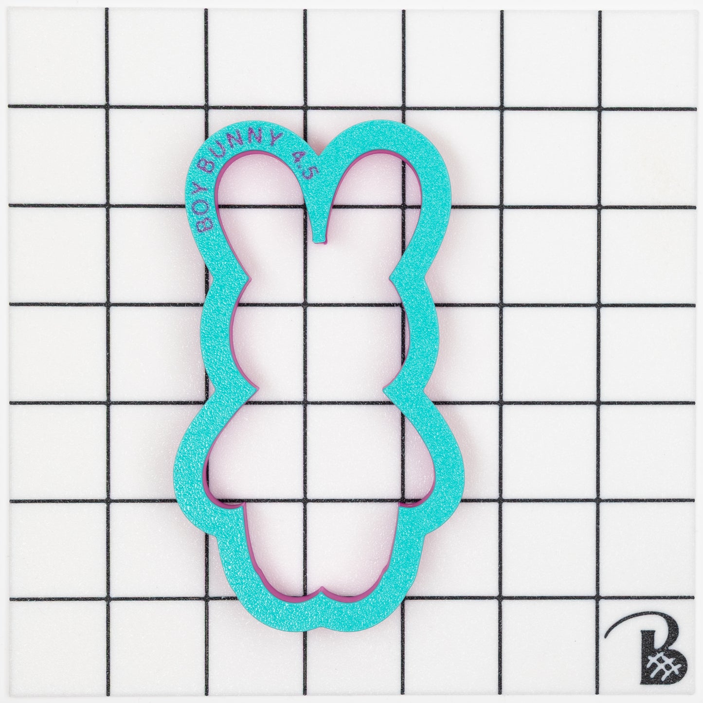 Boy Bunny in Overalls Cookie Cutter