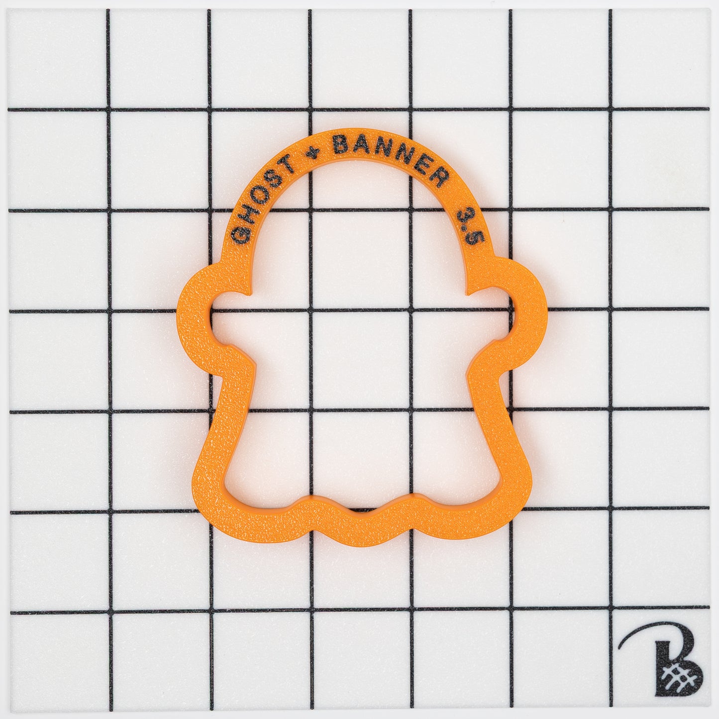 Cute Ghost with Boo Banner Cookie Cutter