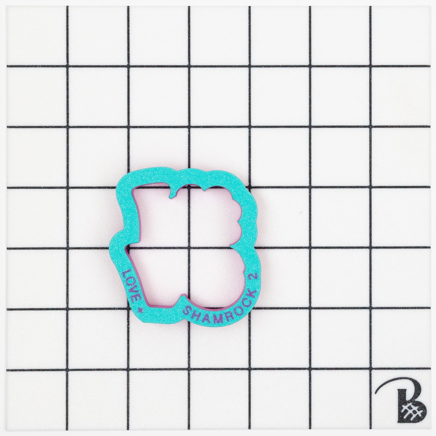 Shamrock 'Love' Text Cookie Cutter