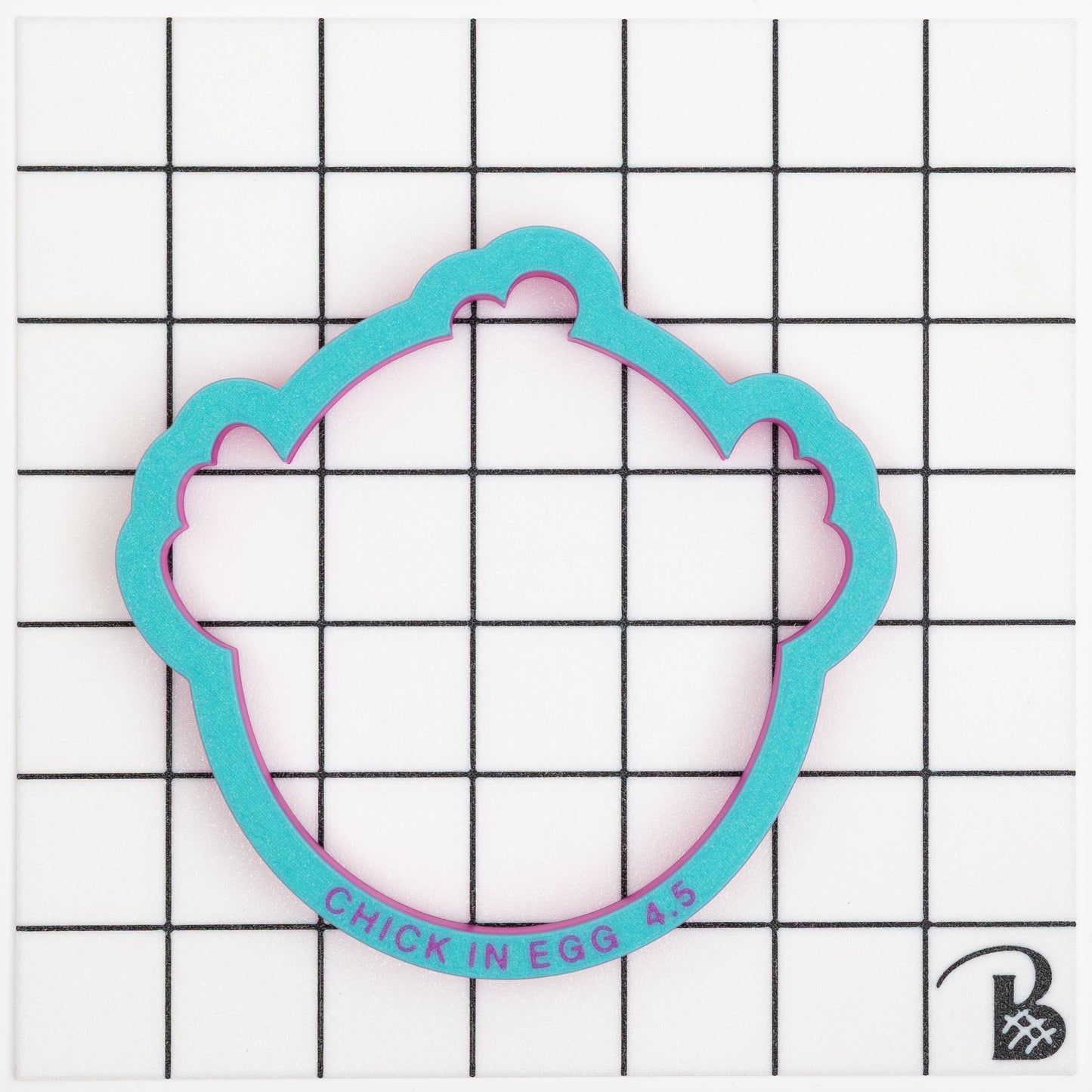 Chick in an Egg (wide/rounded) Cookie Cutter