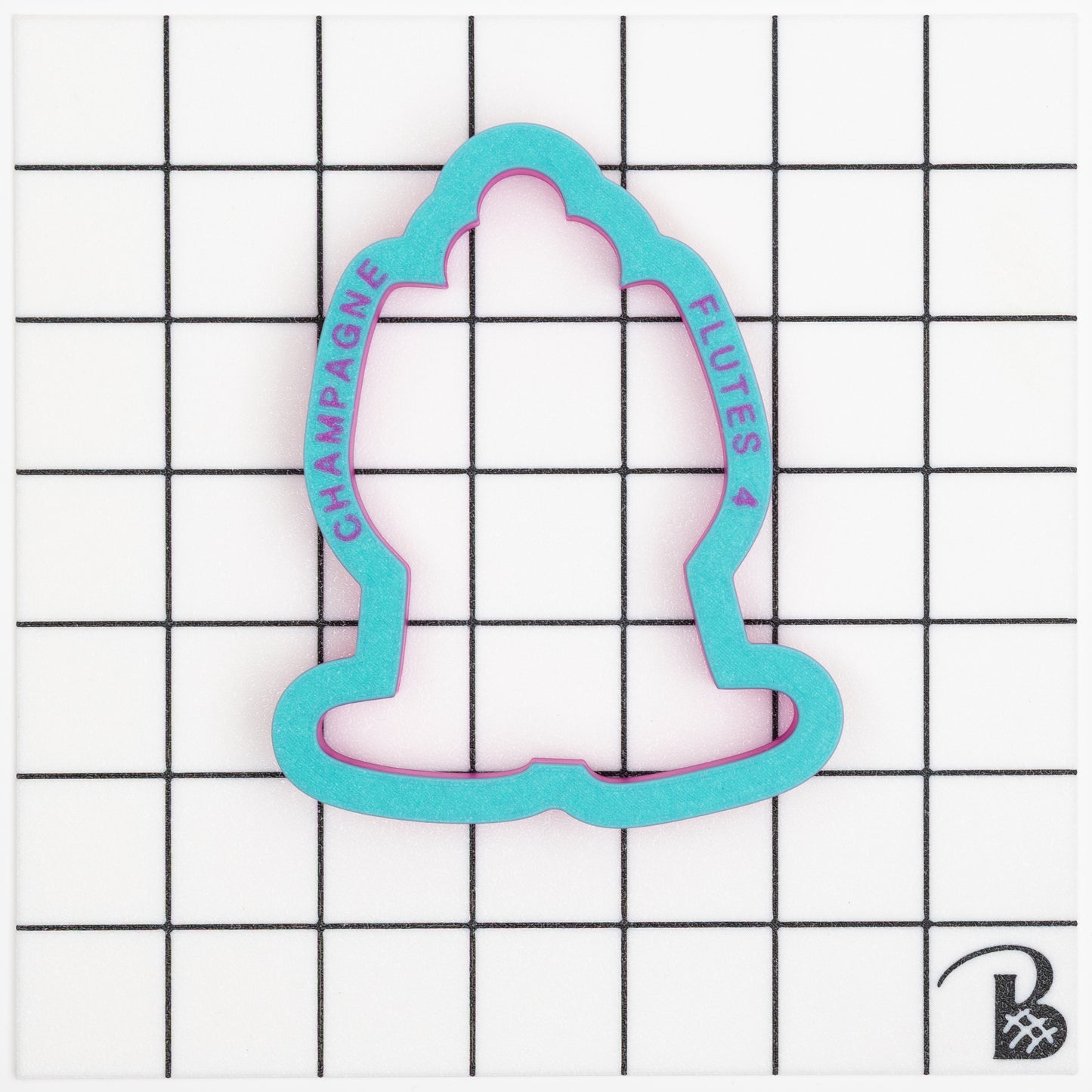 Champagne Flutes - Champagne Glasses - Toast Cookie Cutter