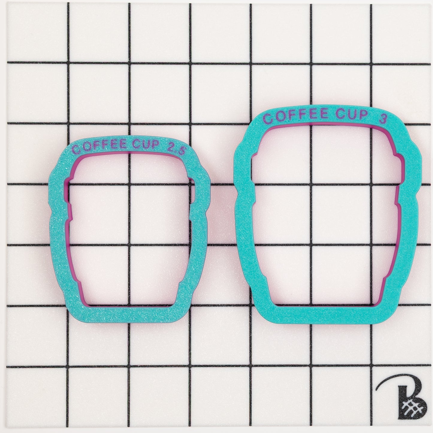 Hot Coffee Cup (chunky- version 2- rounded) Cookie Cutter