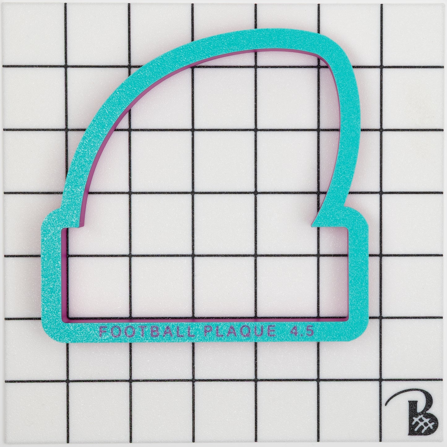 Personalized Football Plaque Cookie Cutter