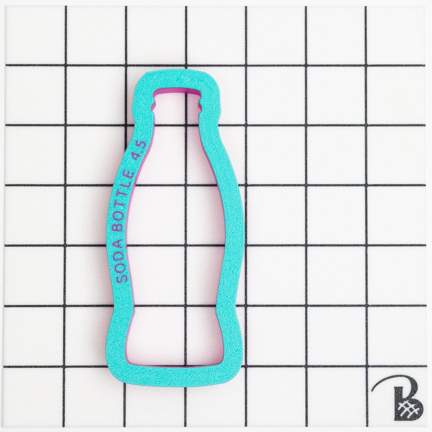 Glass Soda Bottle Cookie Cutter (recommend sizing up)