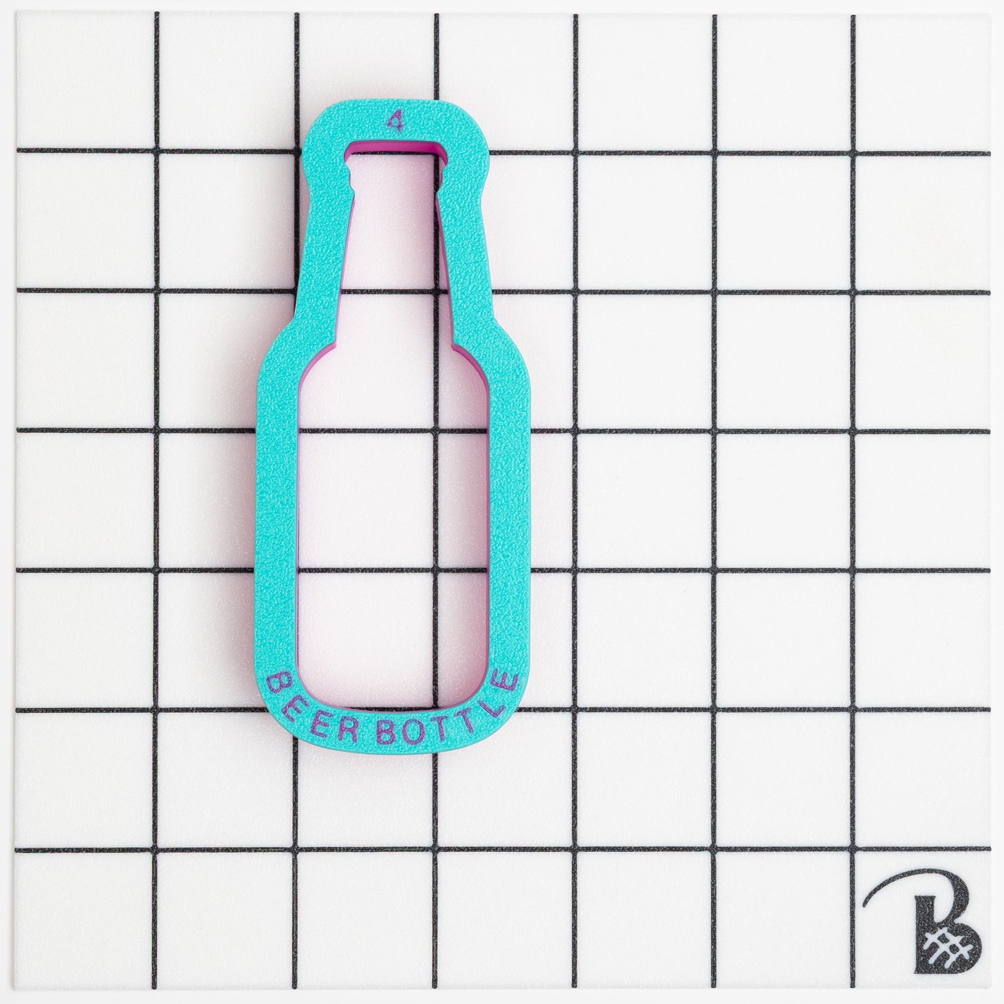 Glass Beer Bottle Cookie Cutter (recommend sizing up)