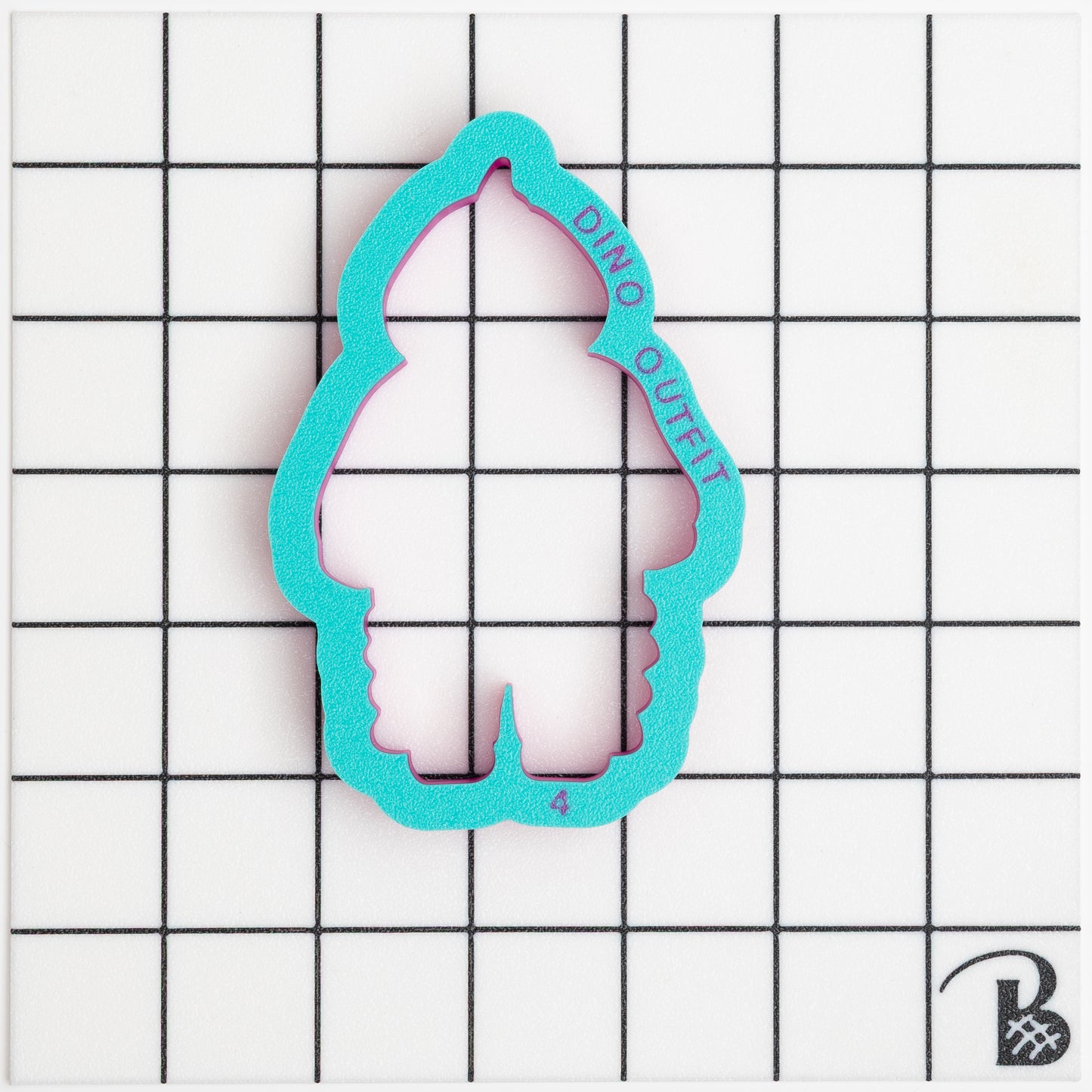 Dino Baby Outfit Cookie Cutter