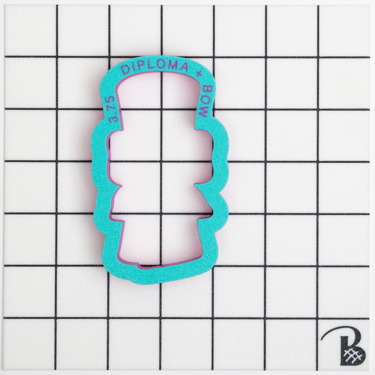 Diploma with Bow Cookie Cutter (recommend sizing up)
