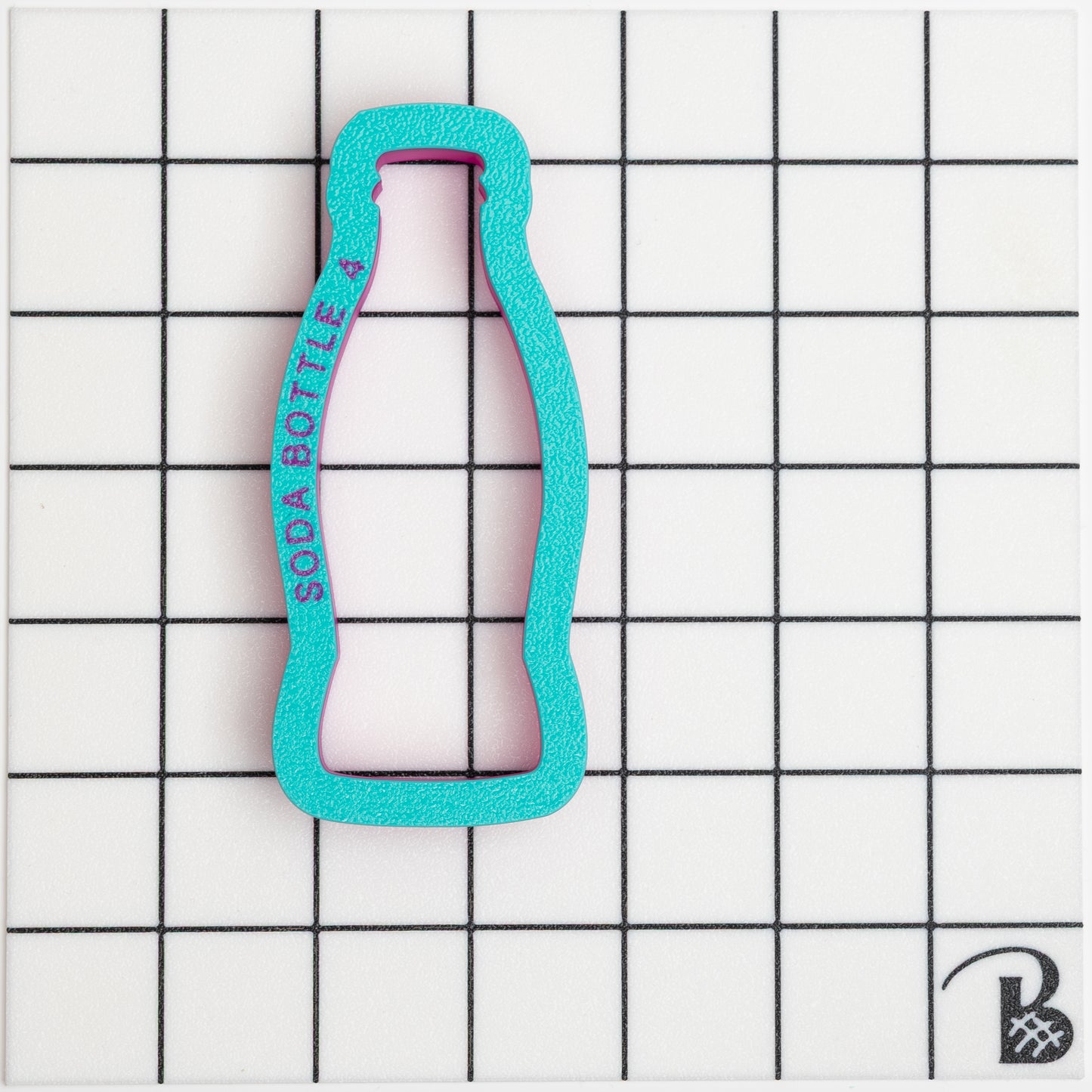Glass Soda Bottle Cookie Cutter (recommend sizing up)