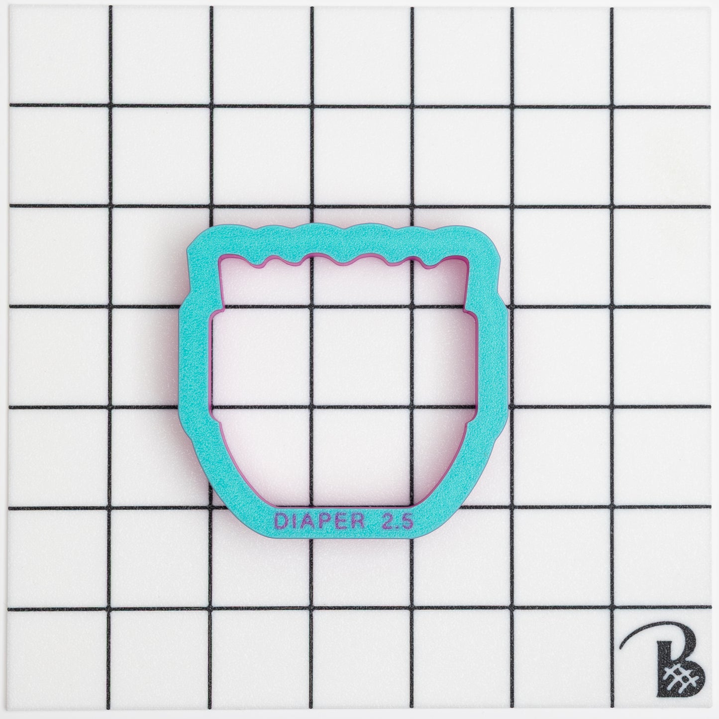 Diaper Cookie Cutter (recommend sizing down)
