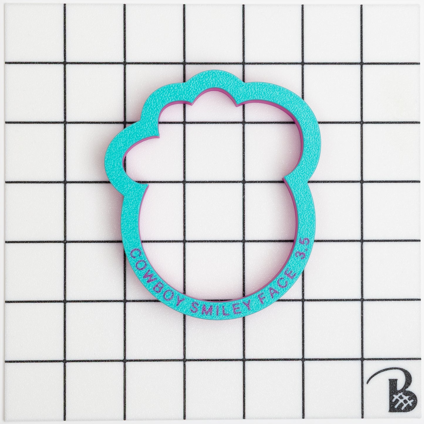 Cowboy/Cowgirl Happy Face Cookie Cutter