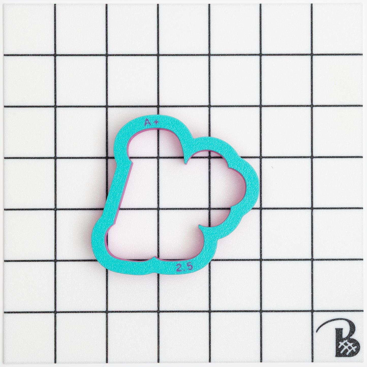 A+ Plaque Cookie Cutter (optional stencil)