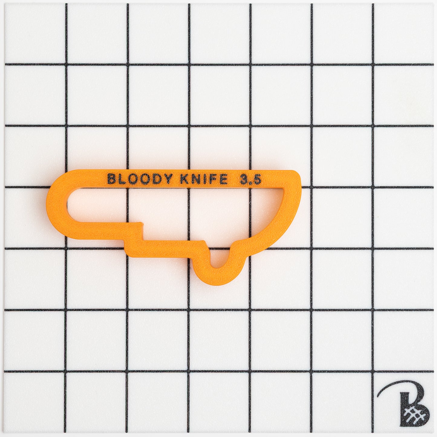 Knife with Blood Cookie Cutter (recommend sizing up)