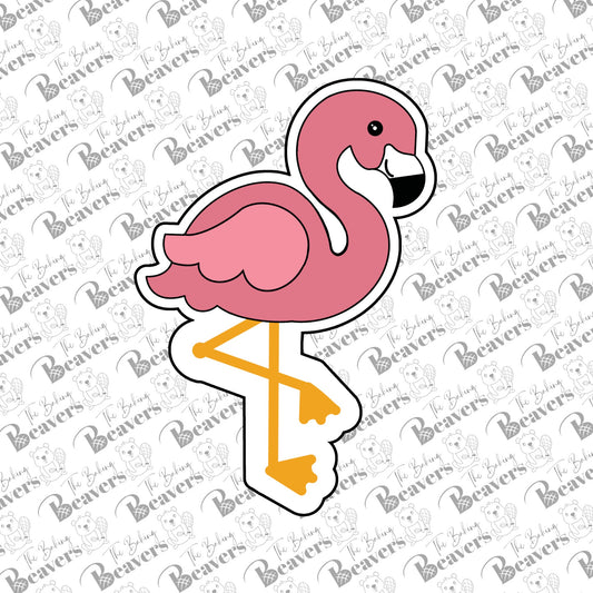 Flamingo Cookie Cutter (recommend sizing up)