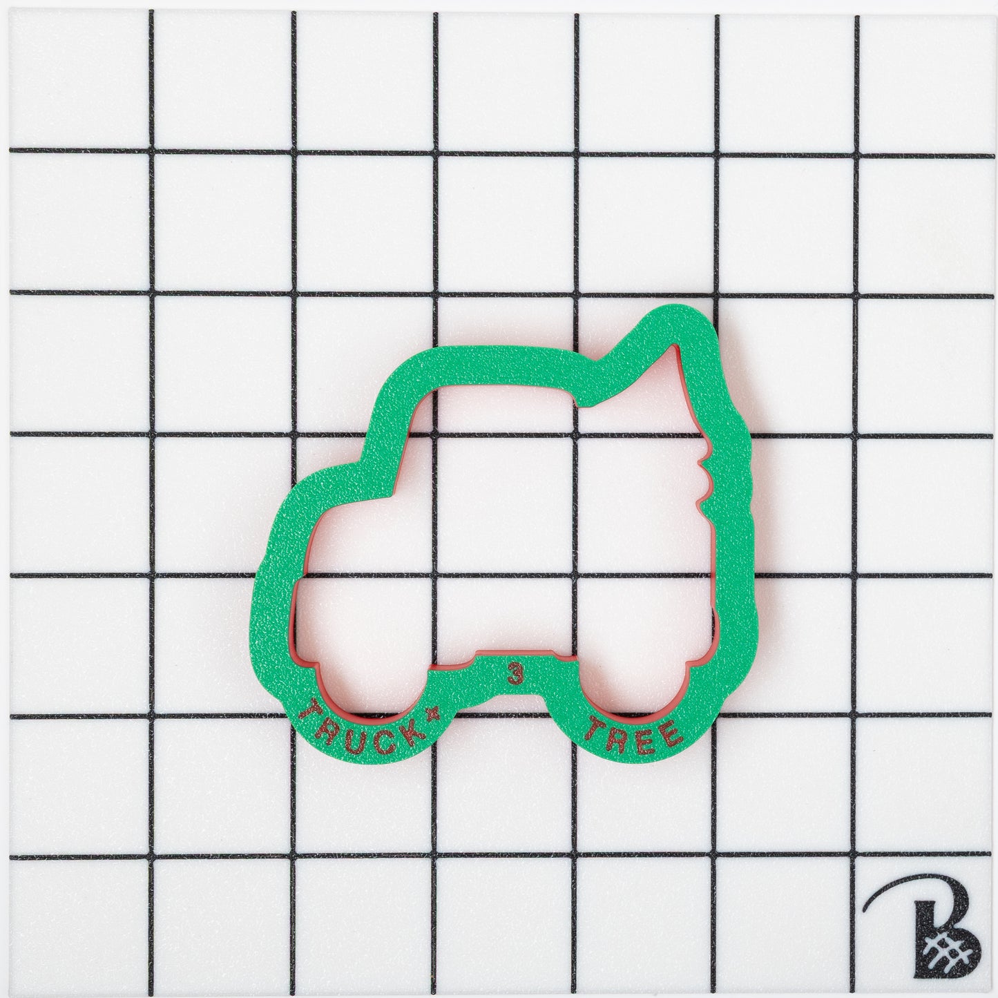 Chunky Christmas Truck with Tree Cookie Cutter