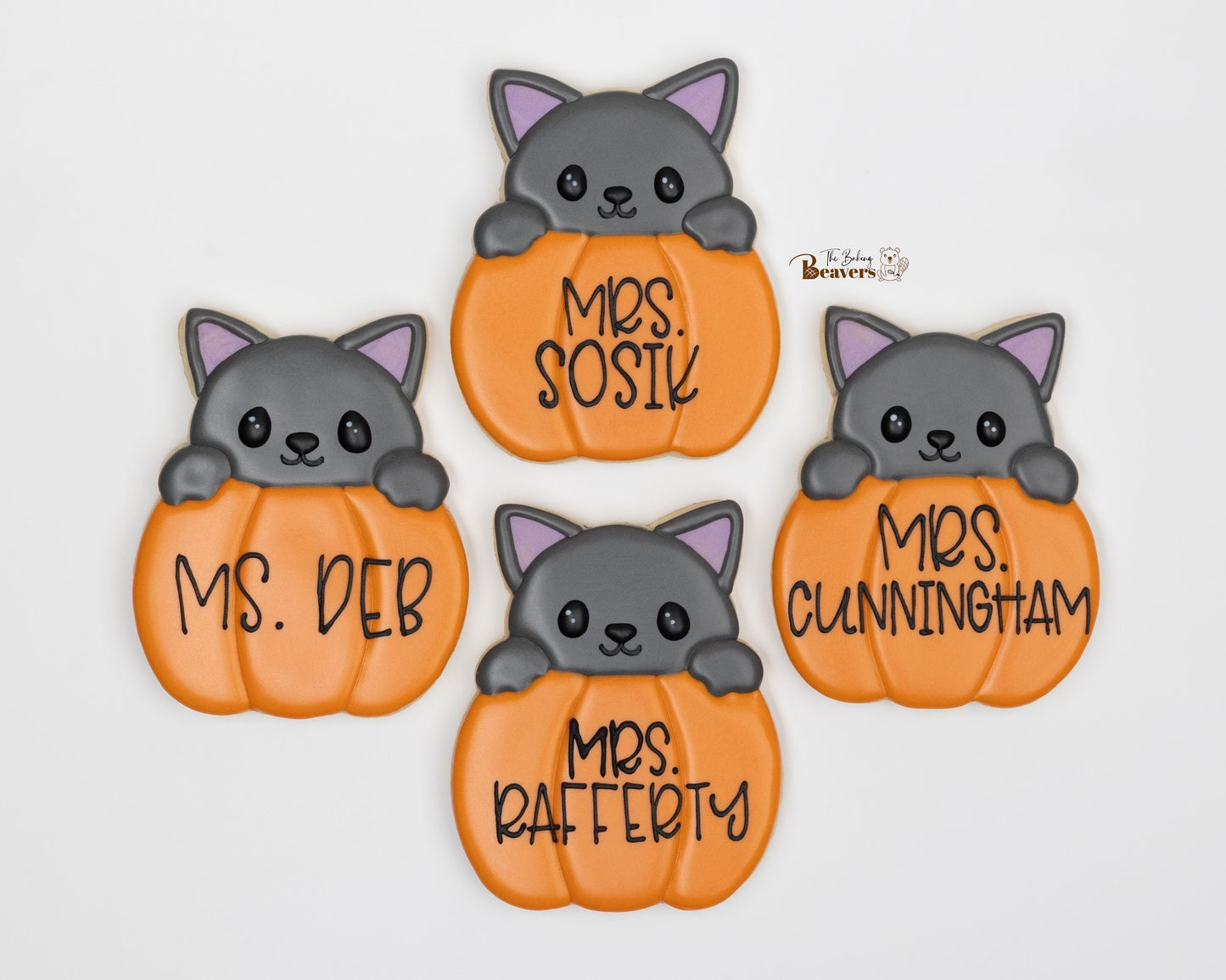 Halloween Black Cat in Pumpkin Cookie Cutter