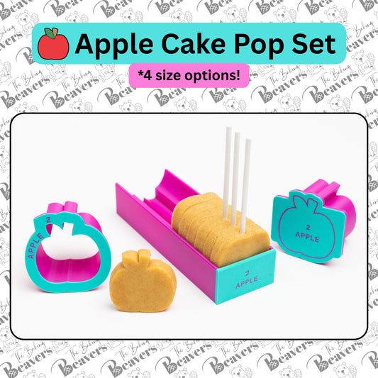 Apple Cake Pop Set (Cutter, Popper and Tray)