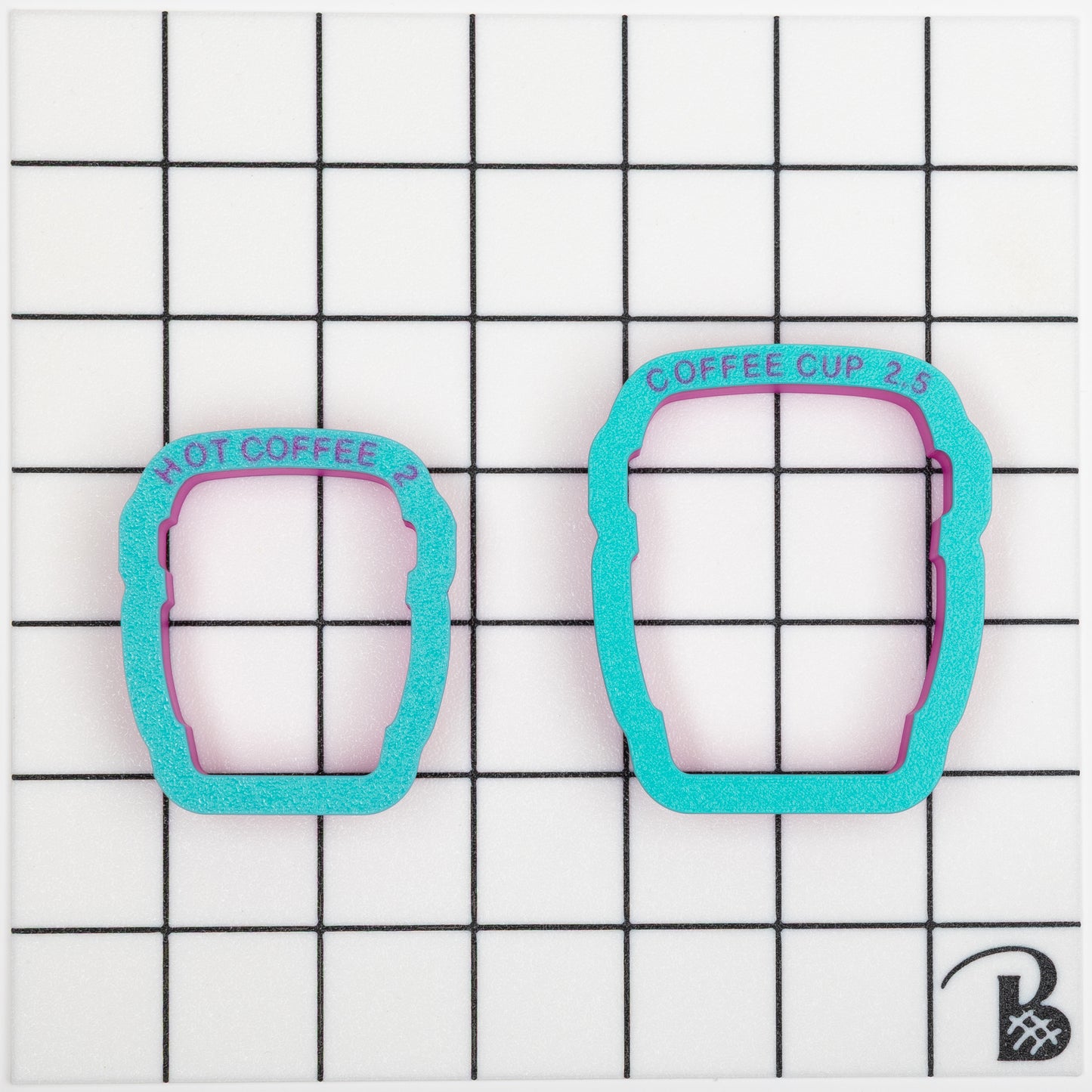 Hot Coffee Cup (chunky- version 2- rounded) Cookie Cutter