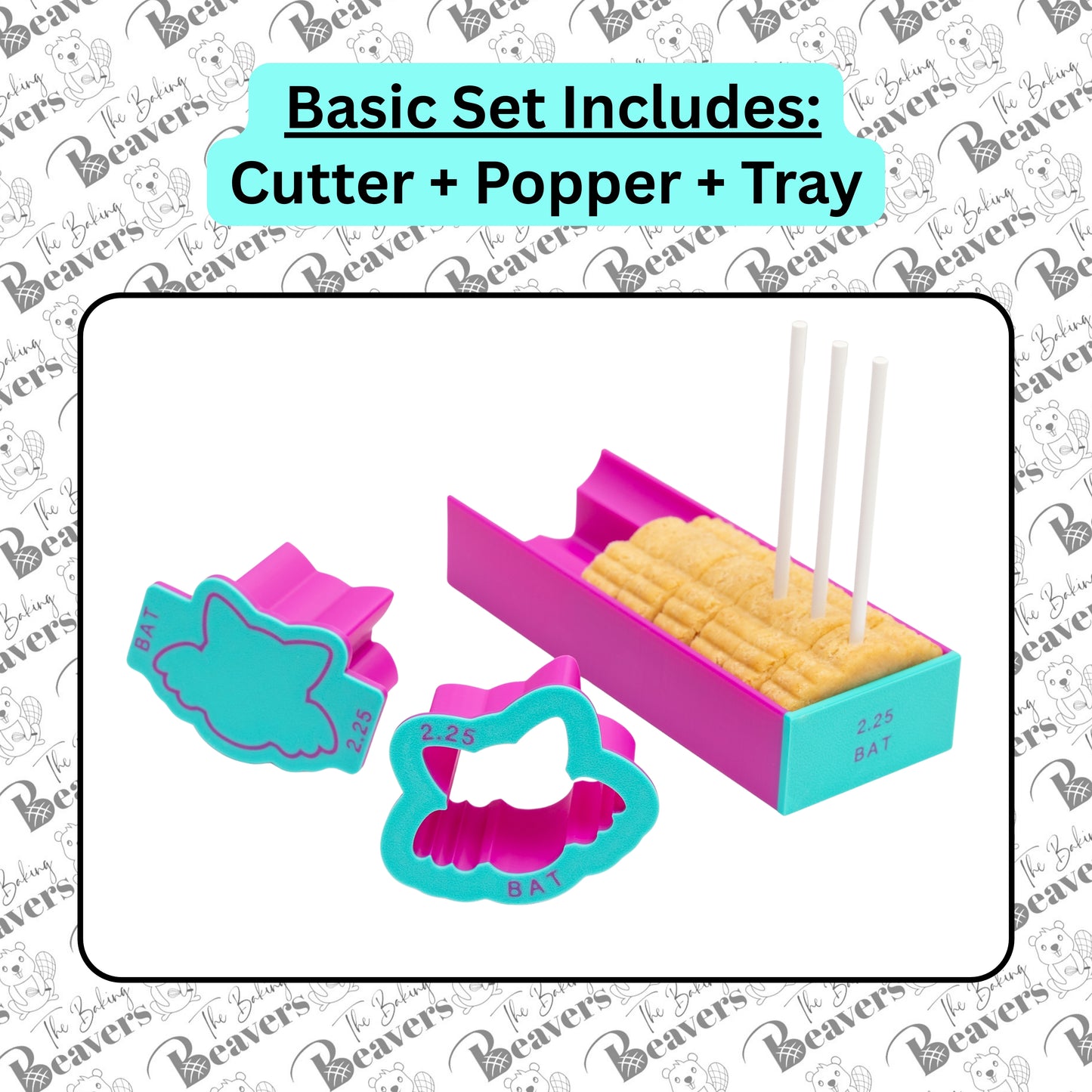 BAT Cake Pop Set (Cutter, Popper and Tray)