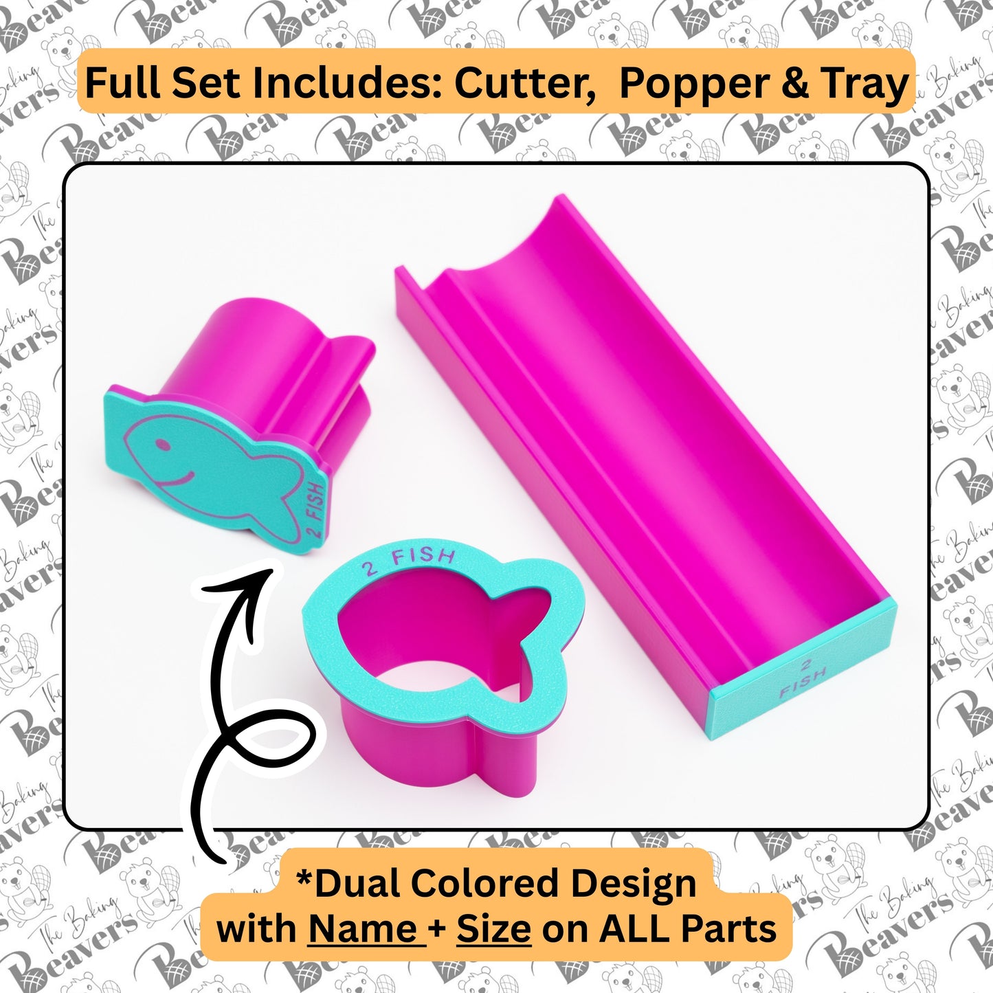 Goldfish Cake Pop Set (Cutter, Popper and Tray)