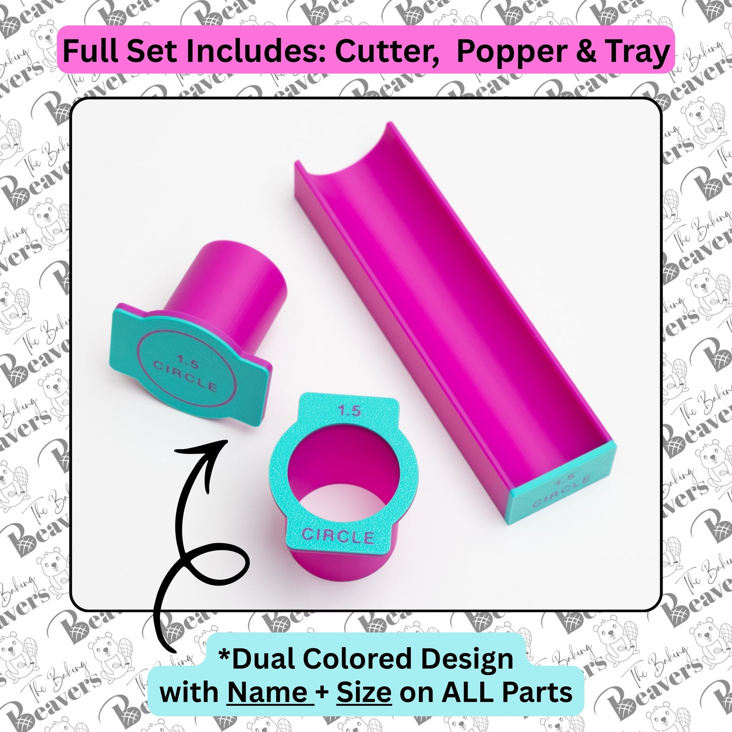 Circle Cake Pop Set (Cutter, Popper and Tray)