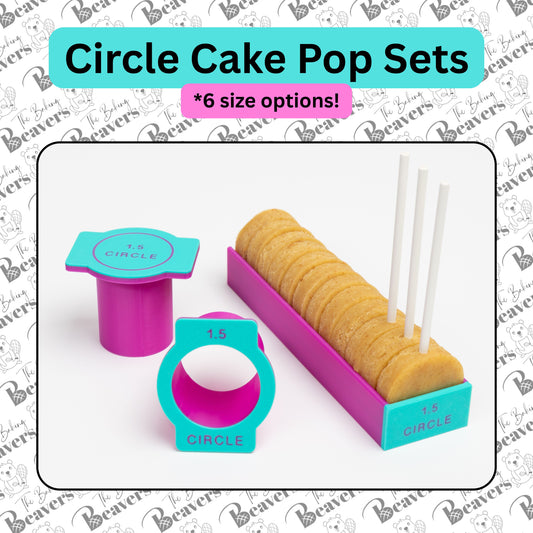 Circle Cake Pop Set (Cutter, Popper and Tray)