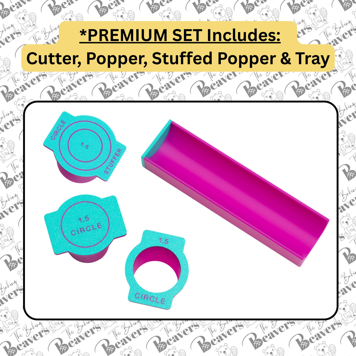 Circle Cake Pop Set (Cutter, Popper, Stuffed Popper and Tray)