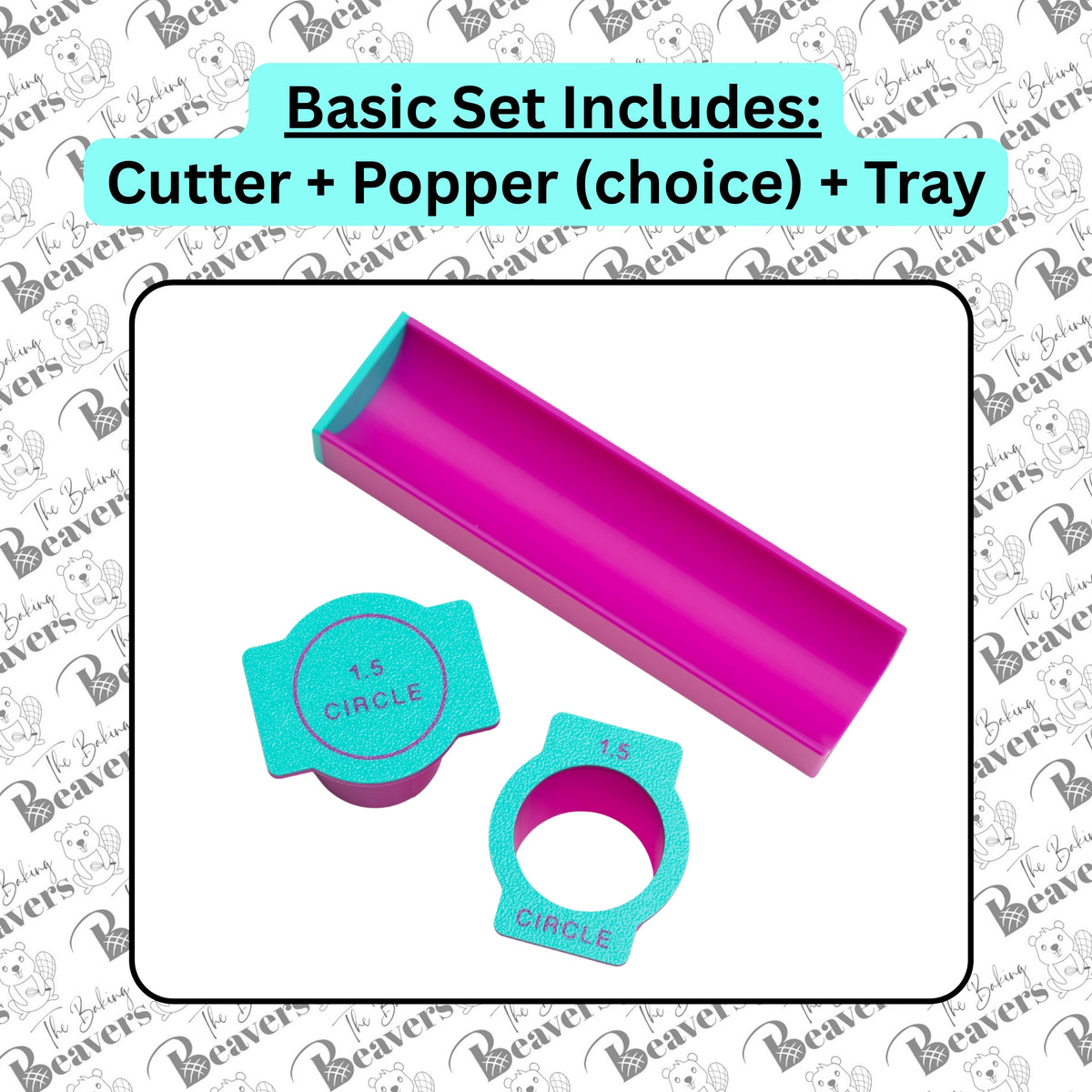 Circle Cake Pop Set (Cutter, Popper, Stuffed Popper and Tray)