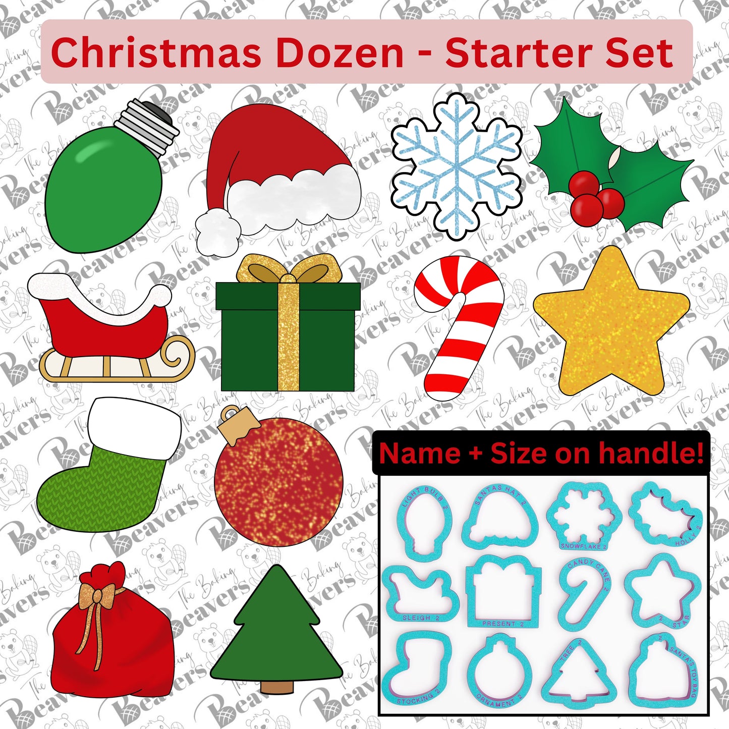 Christmas Dozen (Starter Set) Cookie Cutters