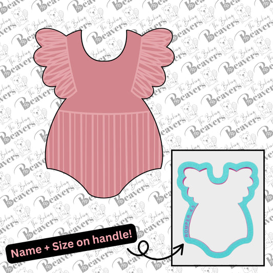 Ruffled Baby Romper Cookie Cutter