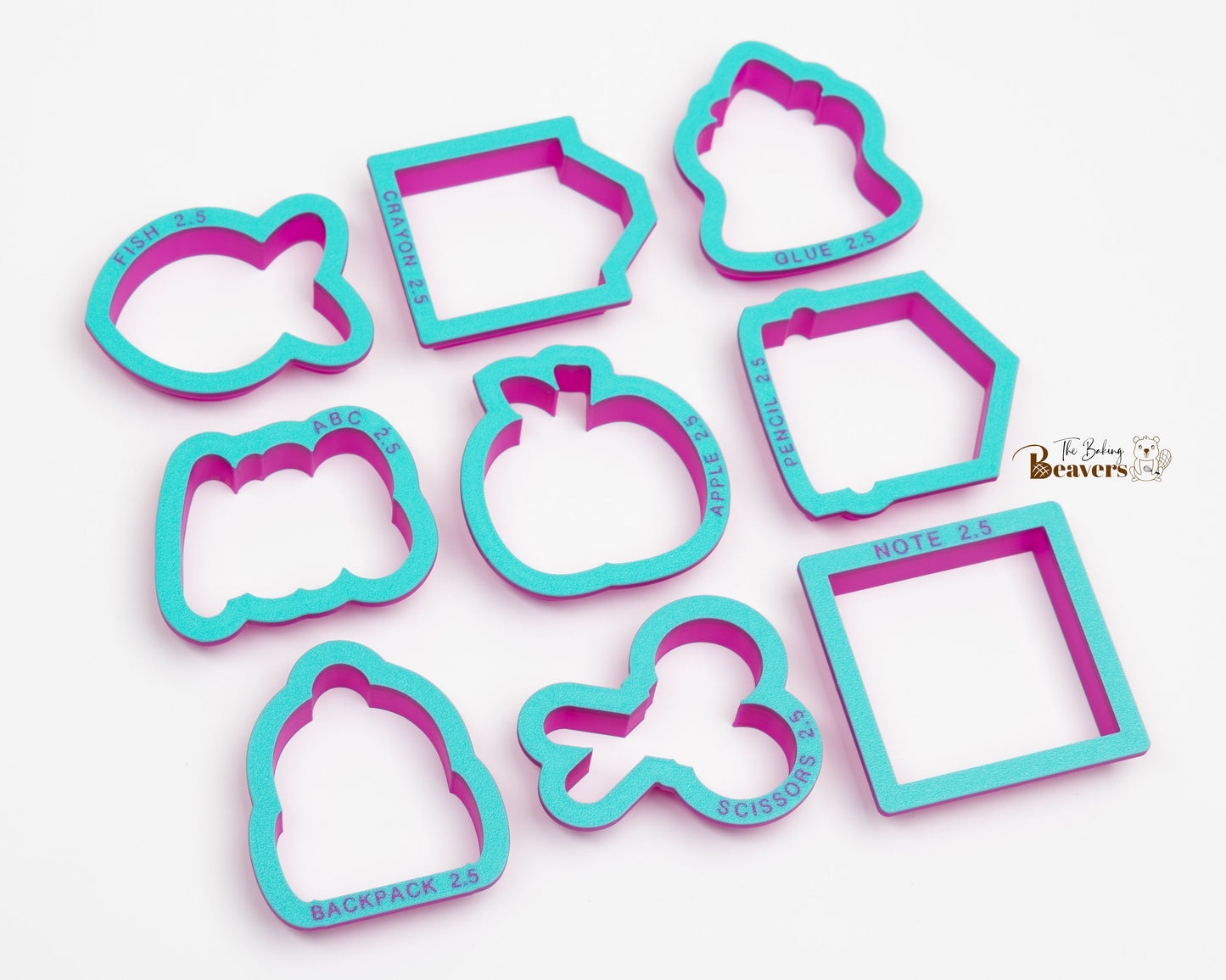 Back to School Cookie Cutter Set of 9 Minis
